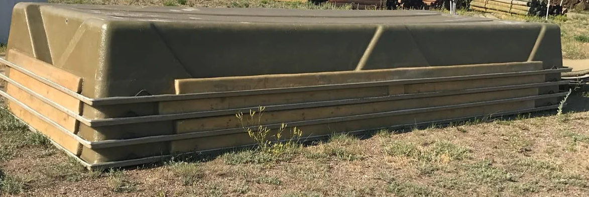 Bul-Tuf 7' x 14' Fiberglass Water Tank - 1243 Gallons - T-13 Super