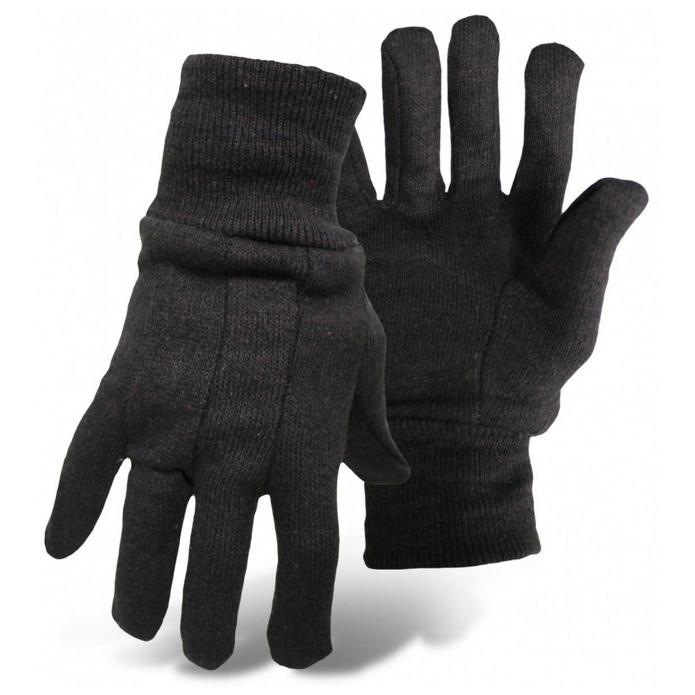 Brown Jersey Gloves - Small - 23013