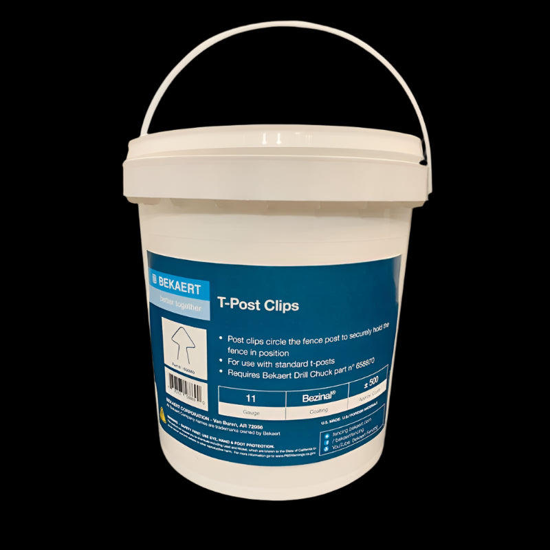Bekaert T-Post Clips Drill - 11GA - 500 Count