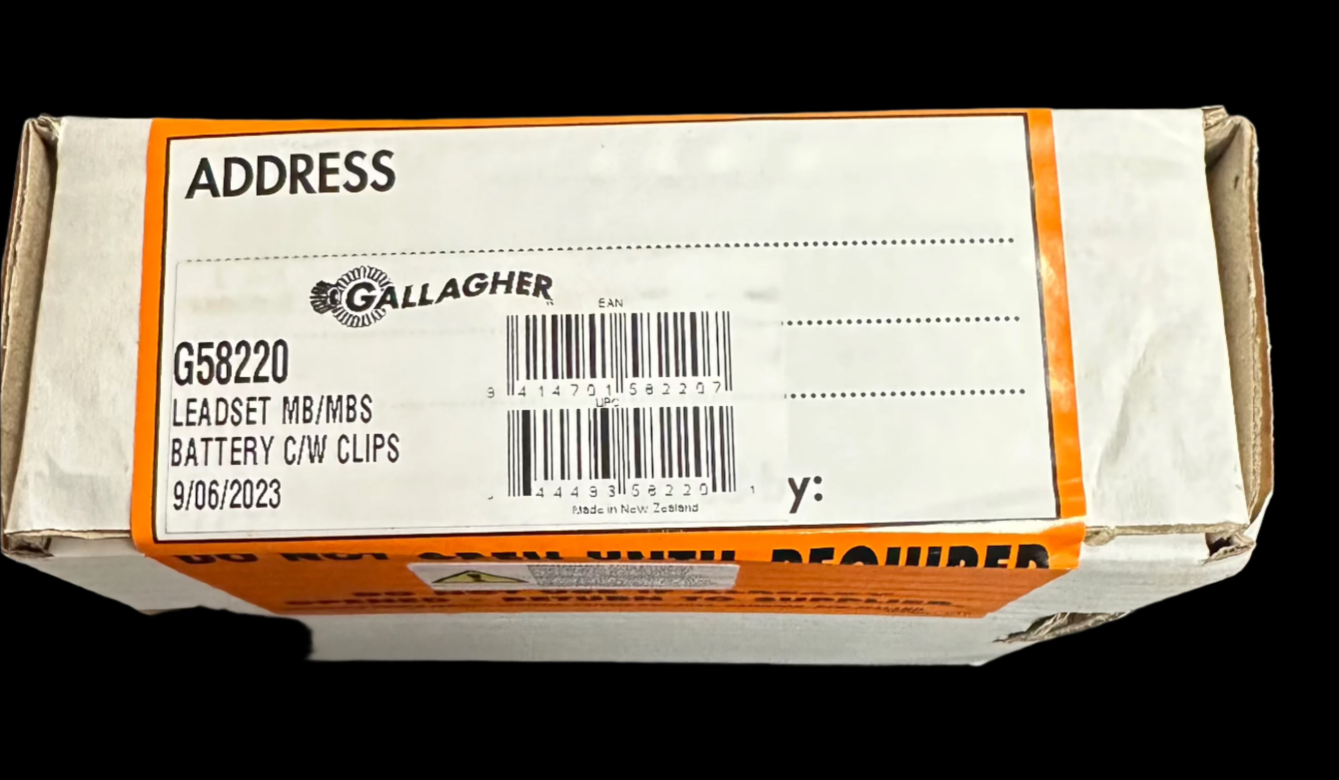 Gallagher Leadset MB/MBS Battery C/W Clips - G58220