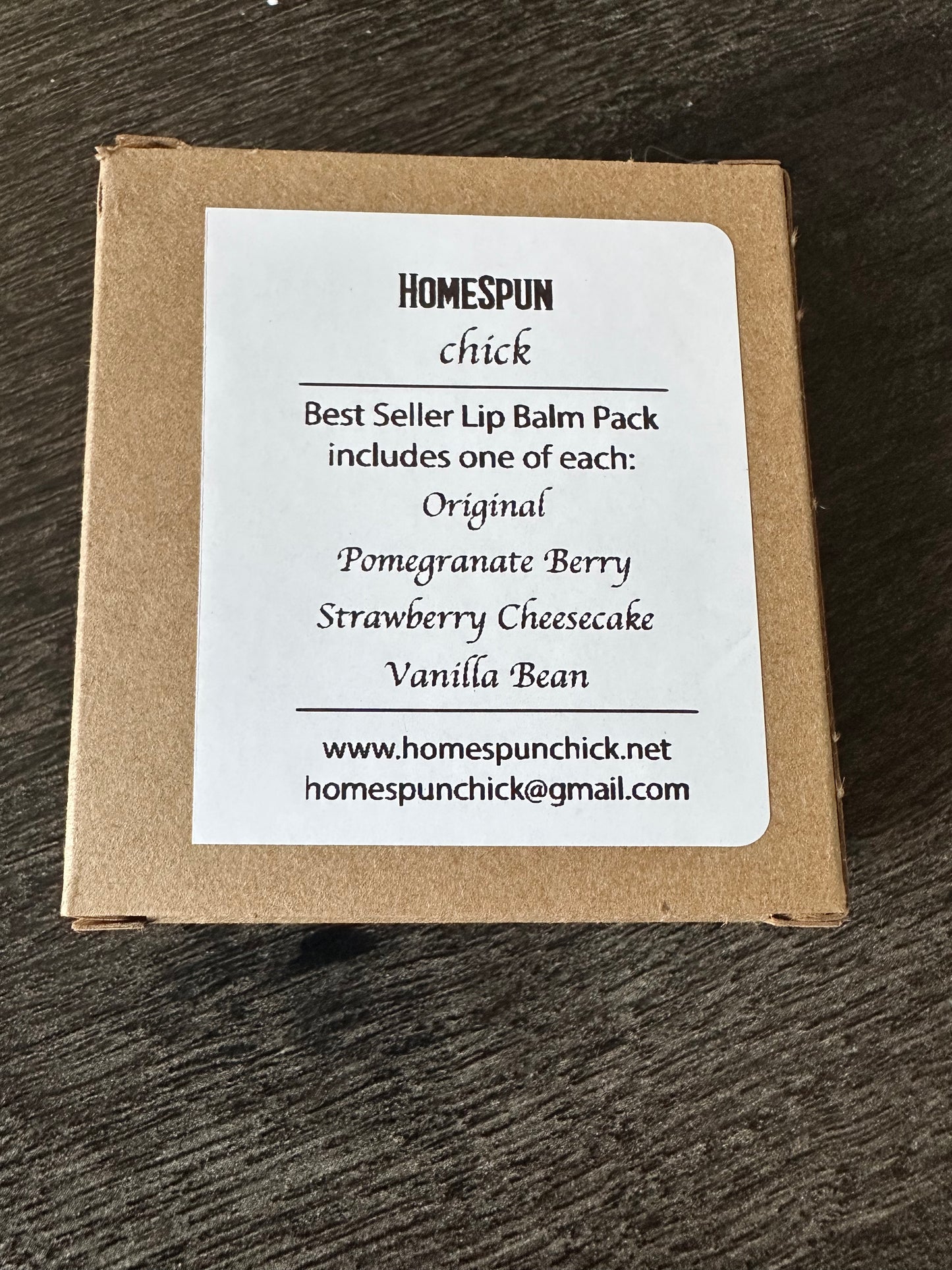 HomeSpun Chick Goat Milk Lip Balm - 4 Pack
