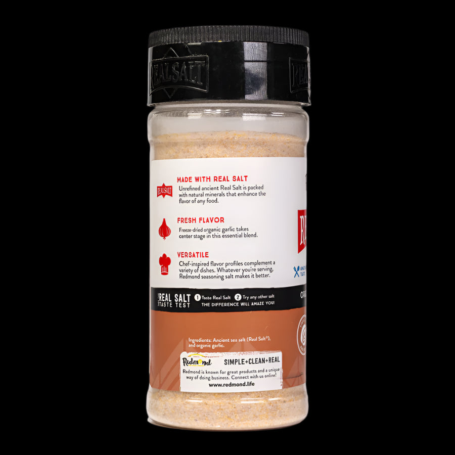 Real Salt Garlic Salt - 8.25 oz Shaker