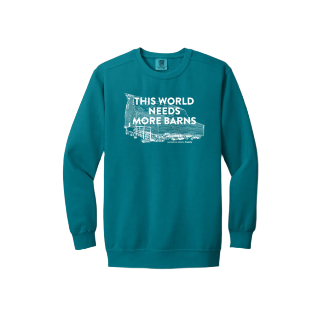 MRS This World Needs More Barns Crewneck Sweatshirt