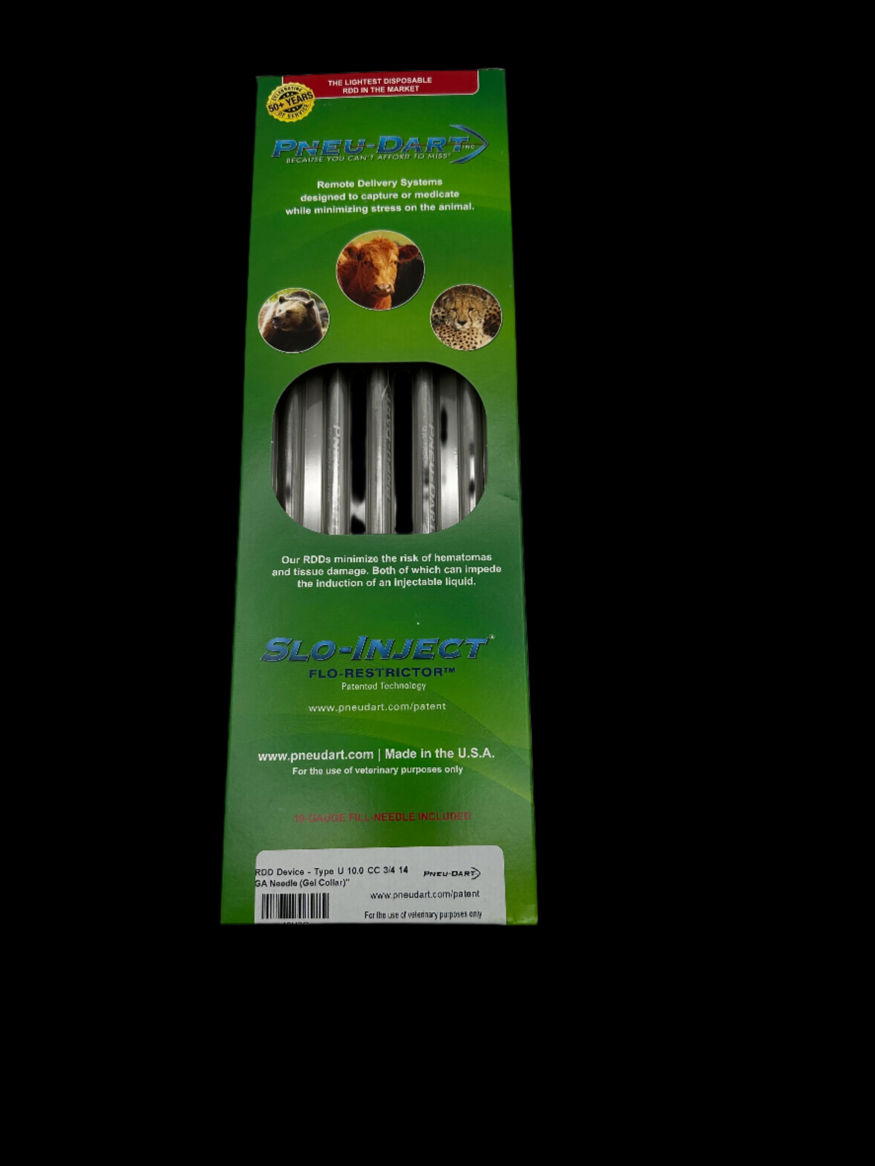 Pneu-Dart - 3/4" & 1/2" Needle Darts - Type P & U - 5 Pack