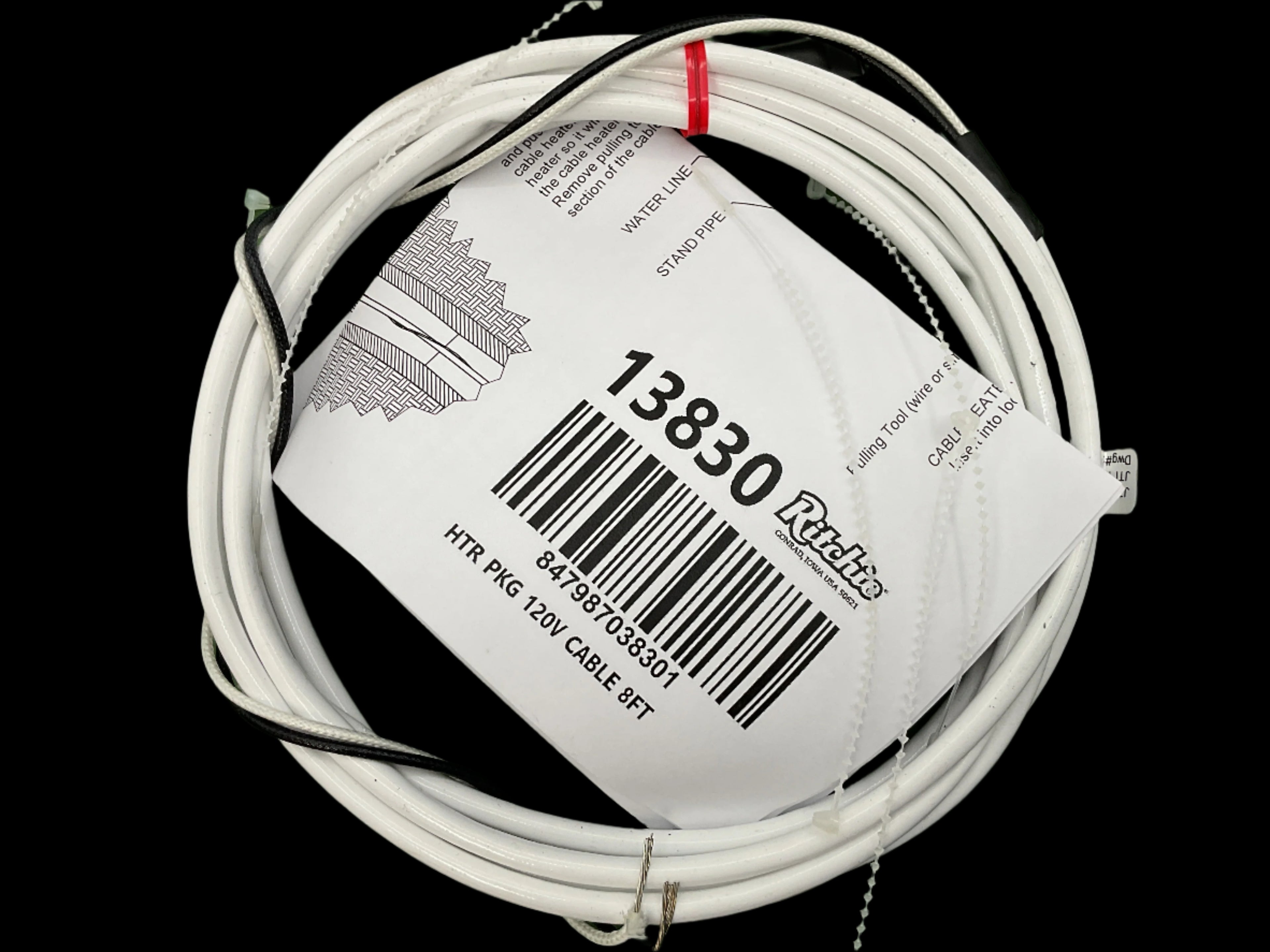 Ritchie 8FT Heating Cable - 13830