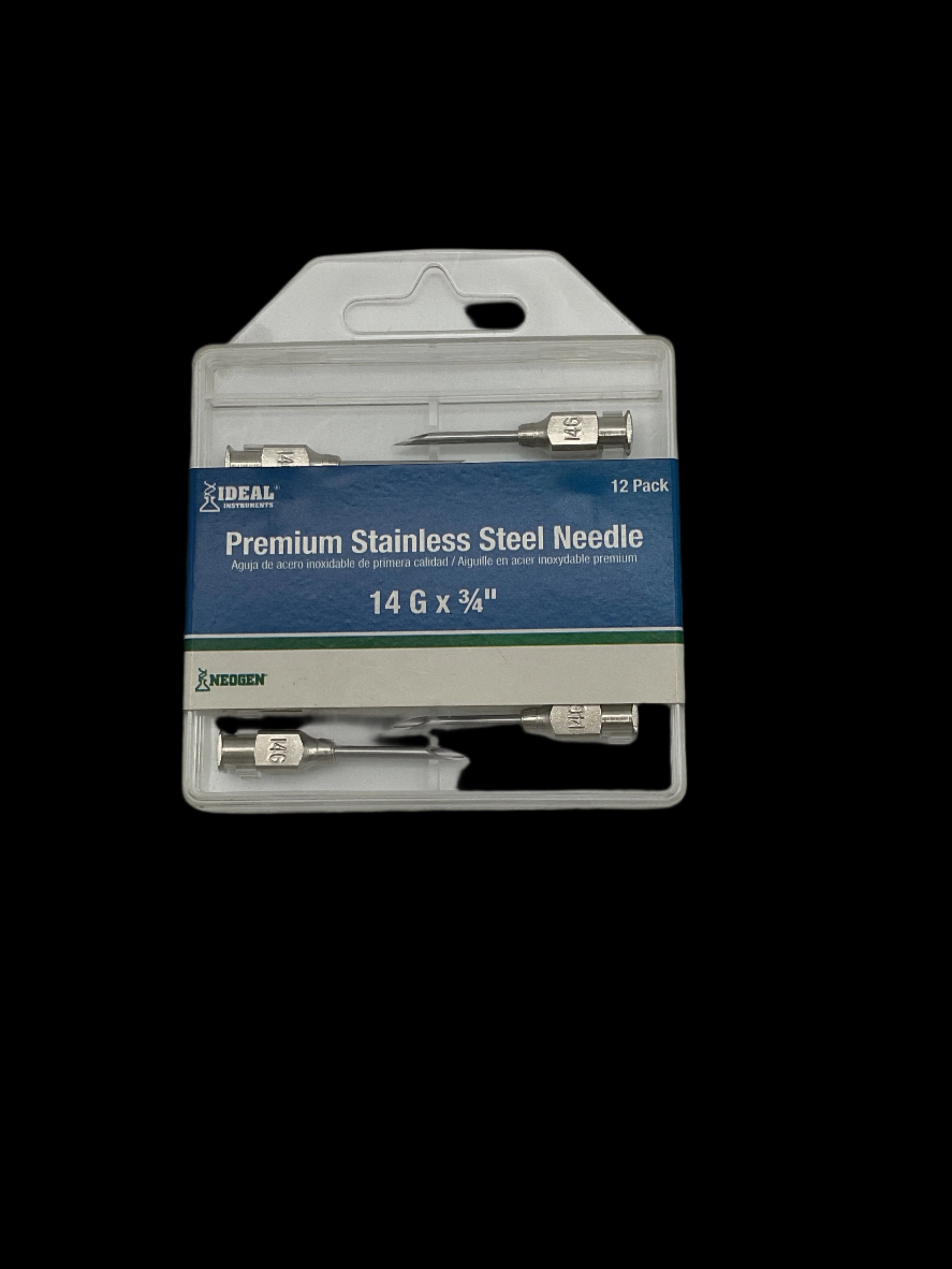 Ideal Instruments 14ga x 3/4"  SS Needles - Pack of 5