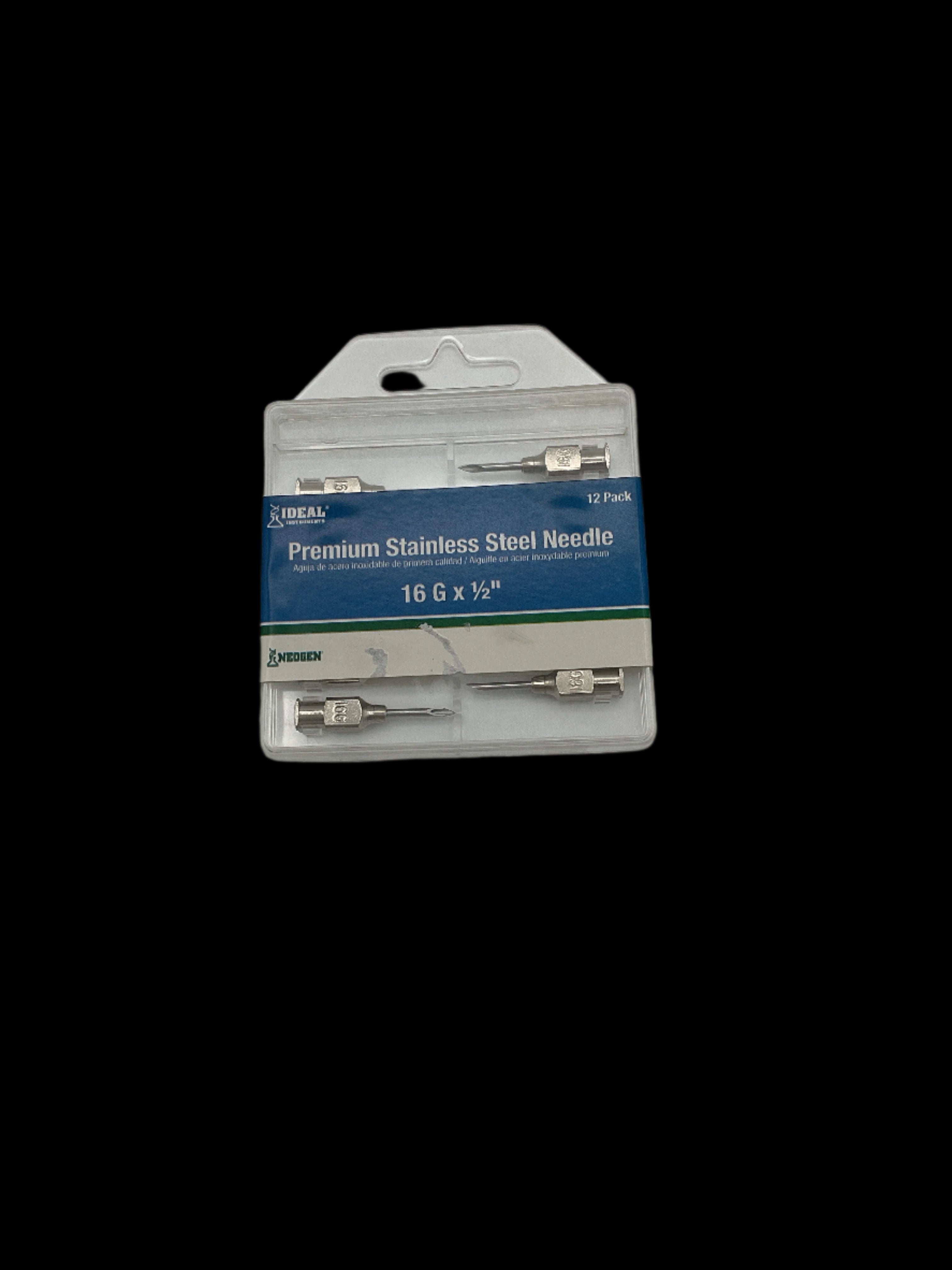 Ideal Instruments 16ga x 1/2" SS Needles - Pack of 5