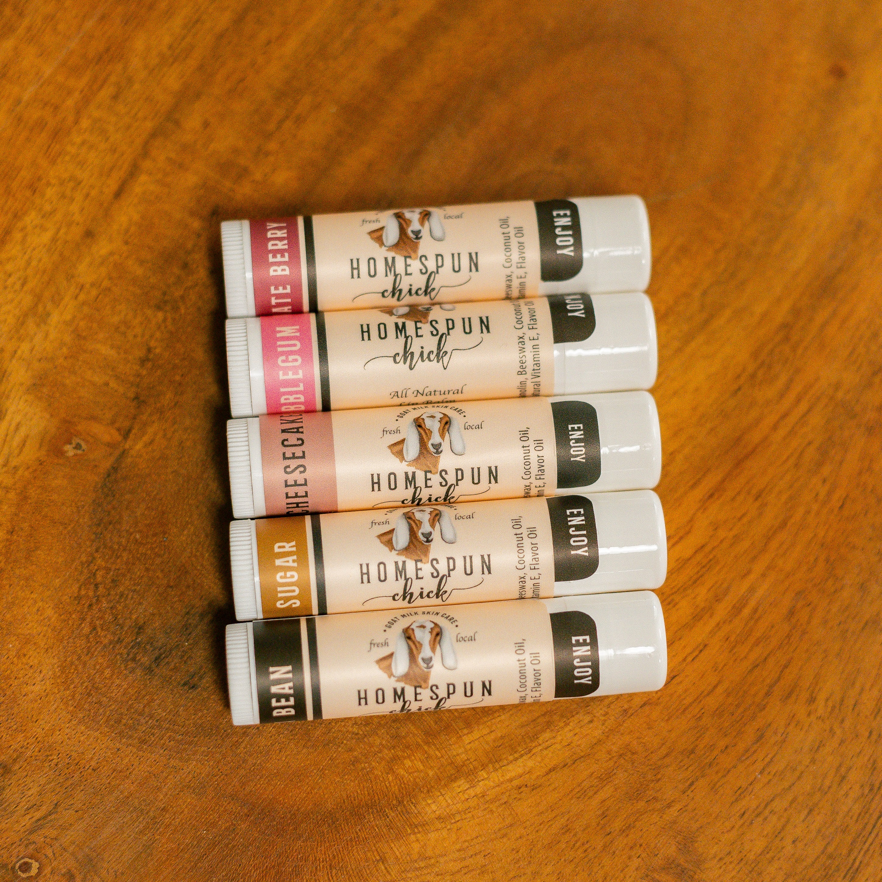 HomeSpun Chick Goat Milk Lip Balm - .15 oz Tube