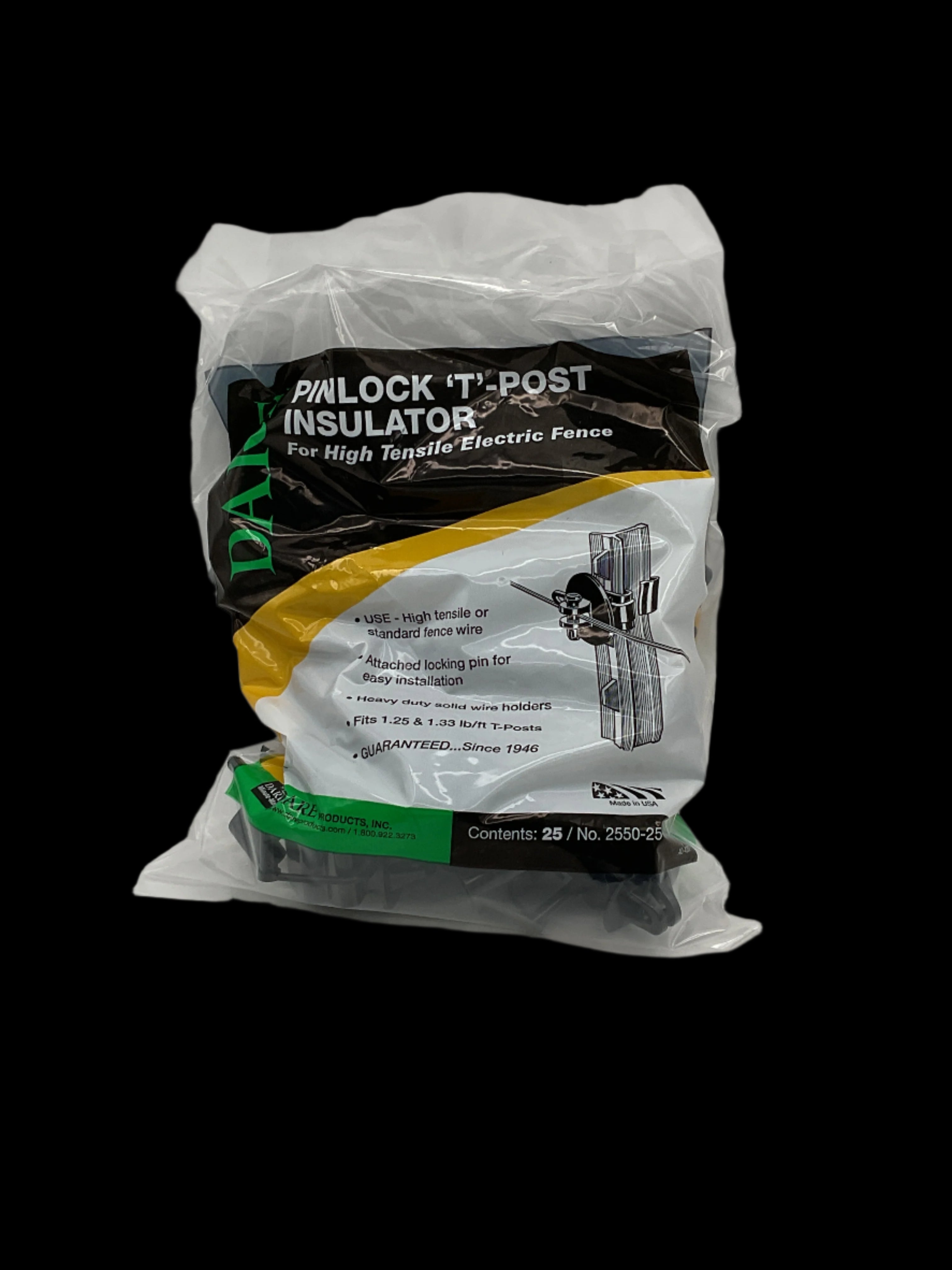 Dare Pinlock T-Post Insulator - 2550-25