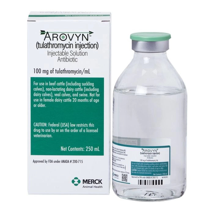 Arovyn (Tulathromycin) Injectable - 250ML - RX