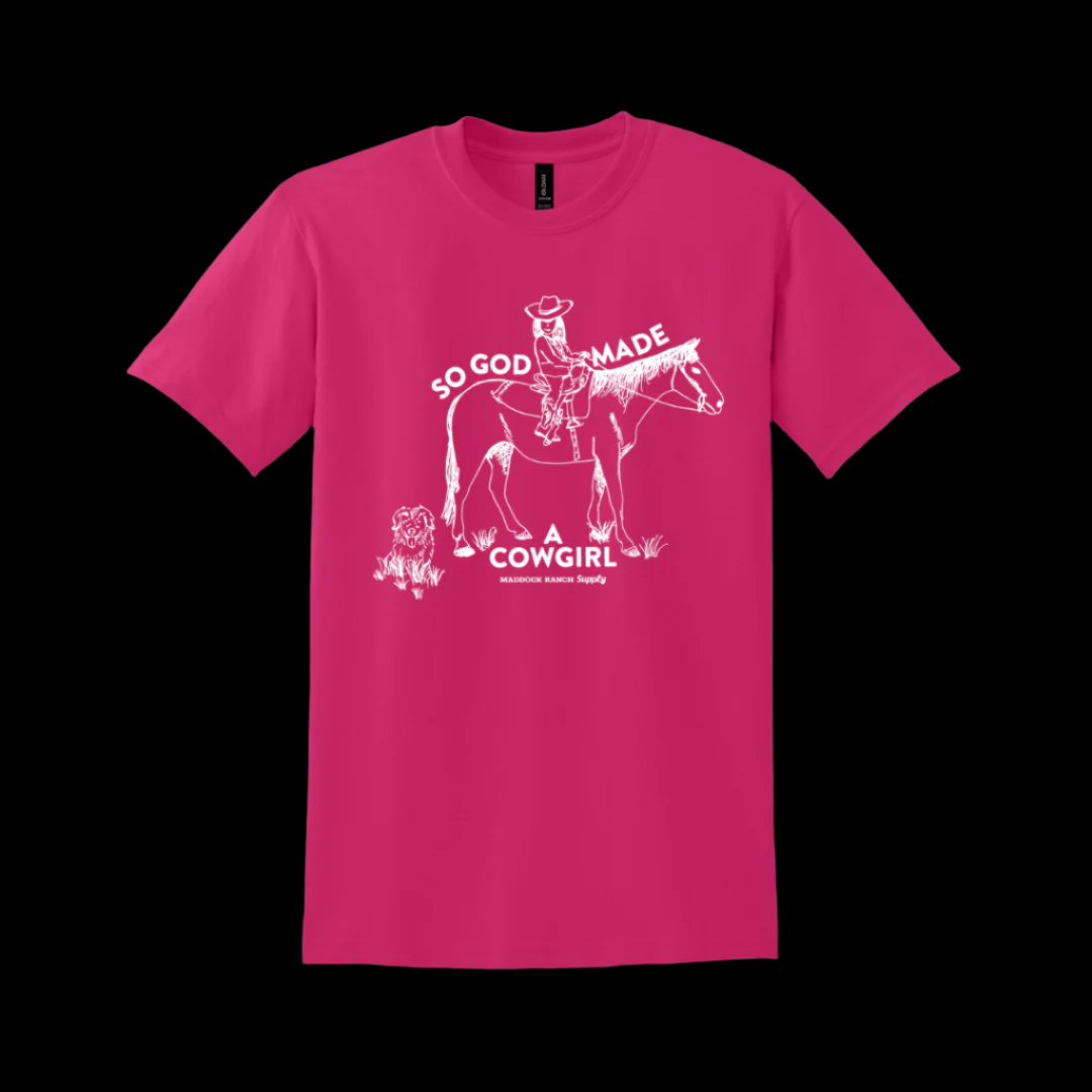MRS God Made a Cowgirl Youth Tee