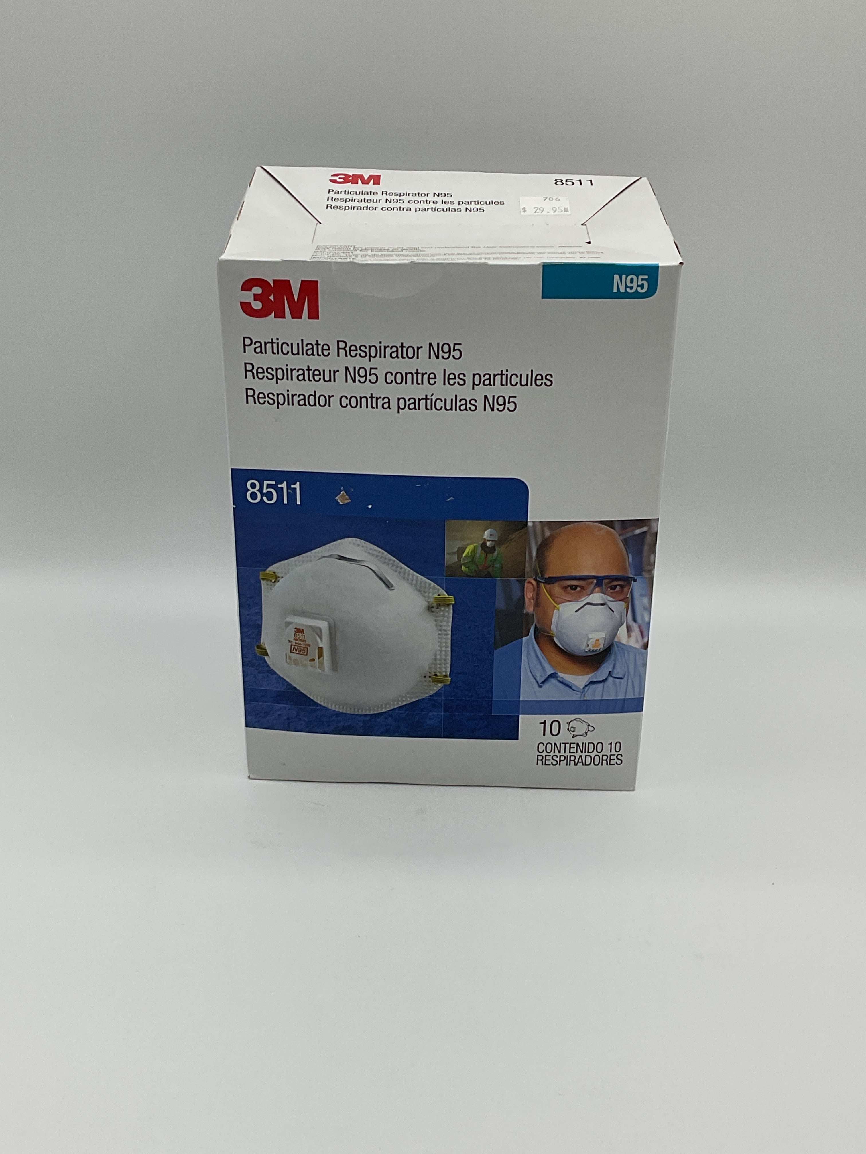 3M - N95 Face Masks -Pkg of 10