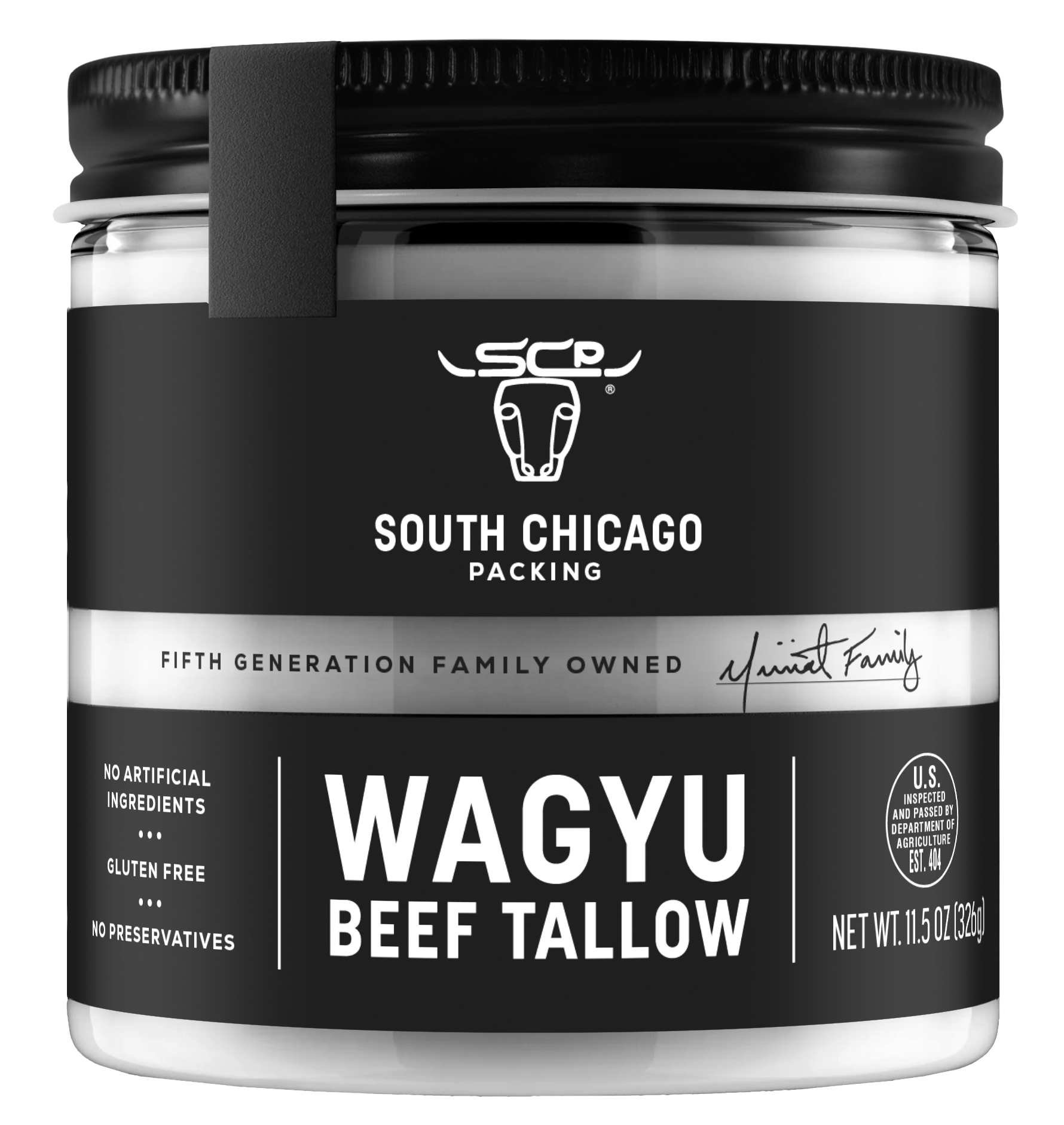 Wagyu Beef Tallow 11.5 Oz Glass Jar
