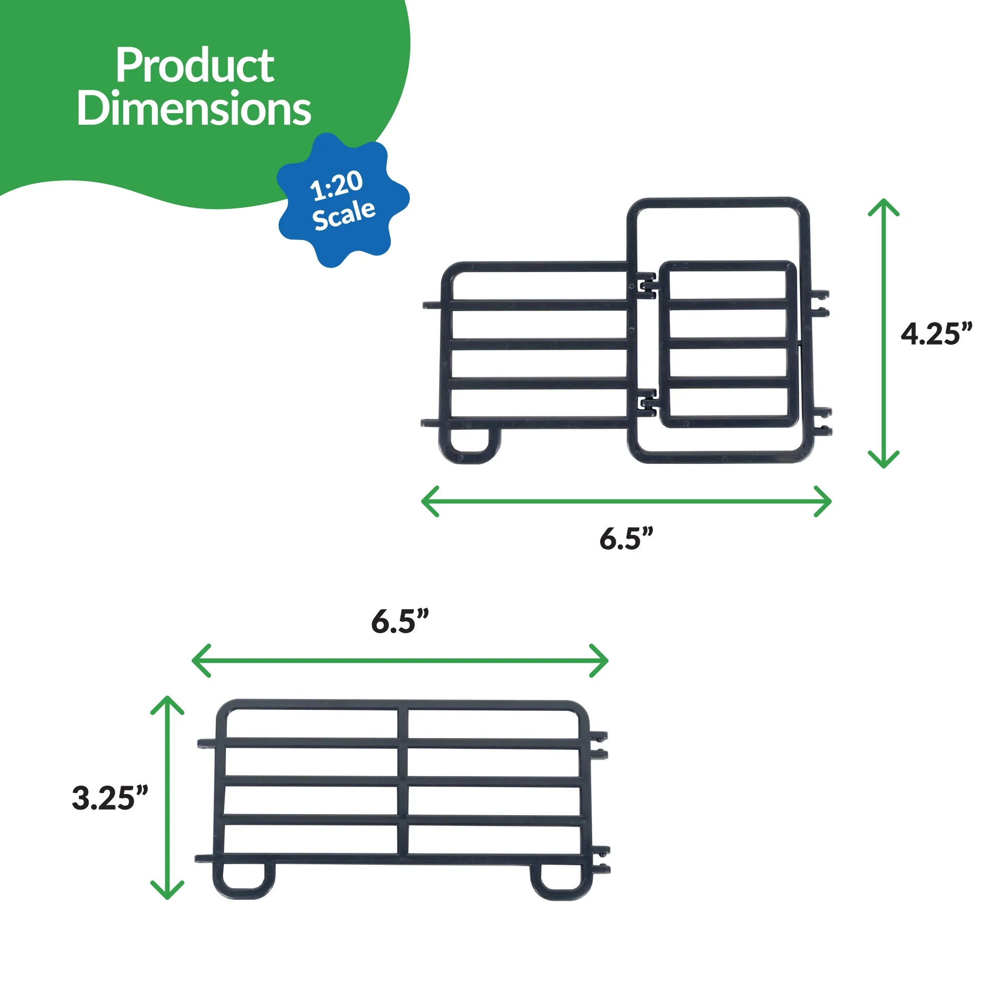 Big Country Toys 7-Piece Corral Fence - #414