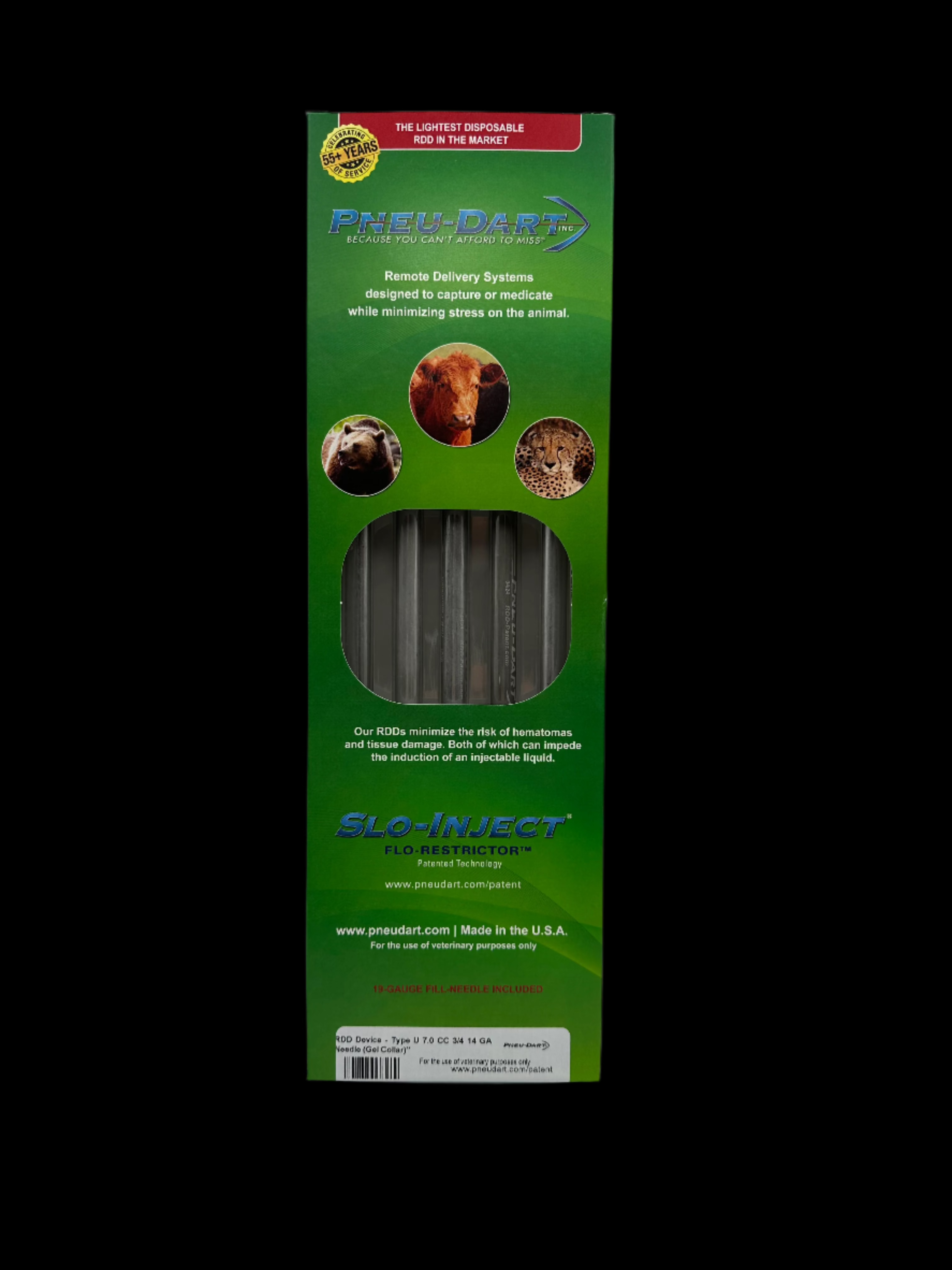 Pneu-Dart - 3/4" & 1/2" Needle Darts - Type P & U - 5 Pack