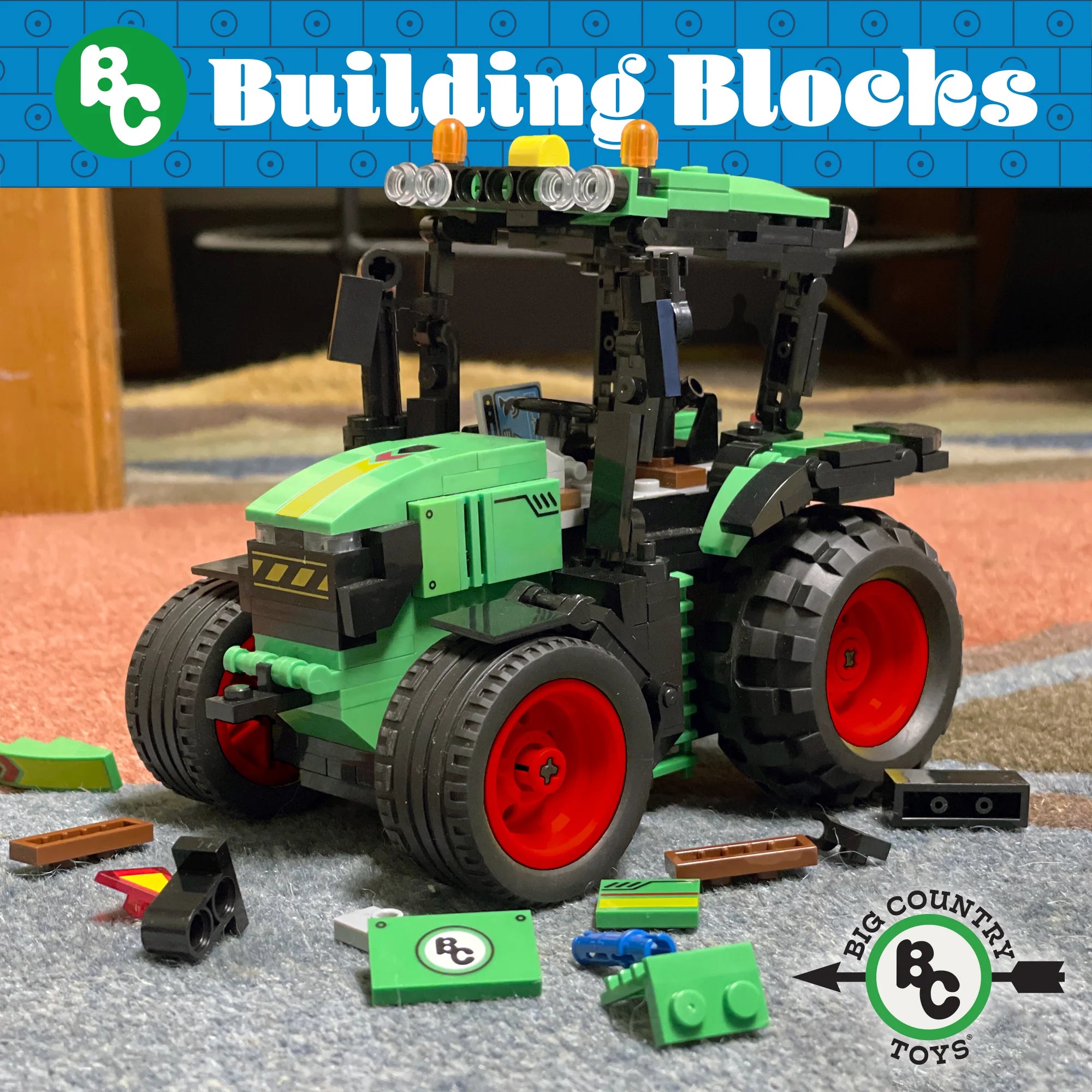 Big Country Toys Building Blocks Farm Tractor - 804