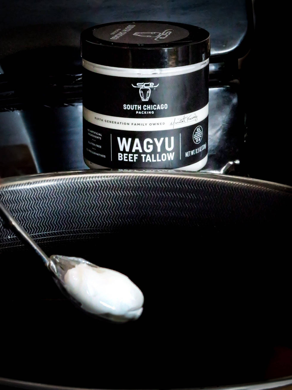 Wagyu Beef Tallow 11.5 Oz Glass Jar
