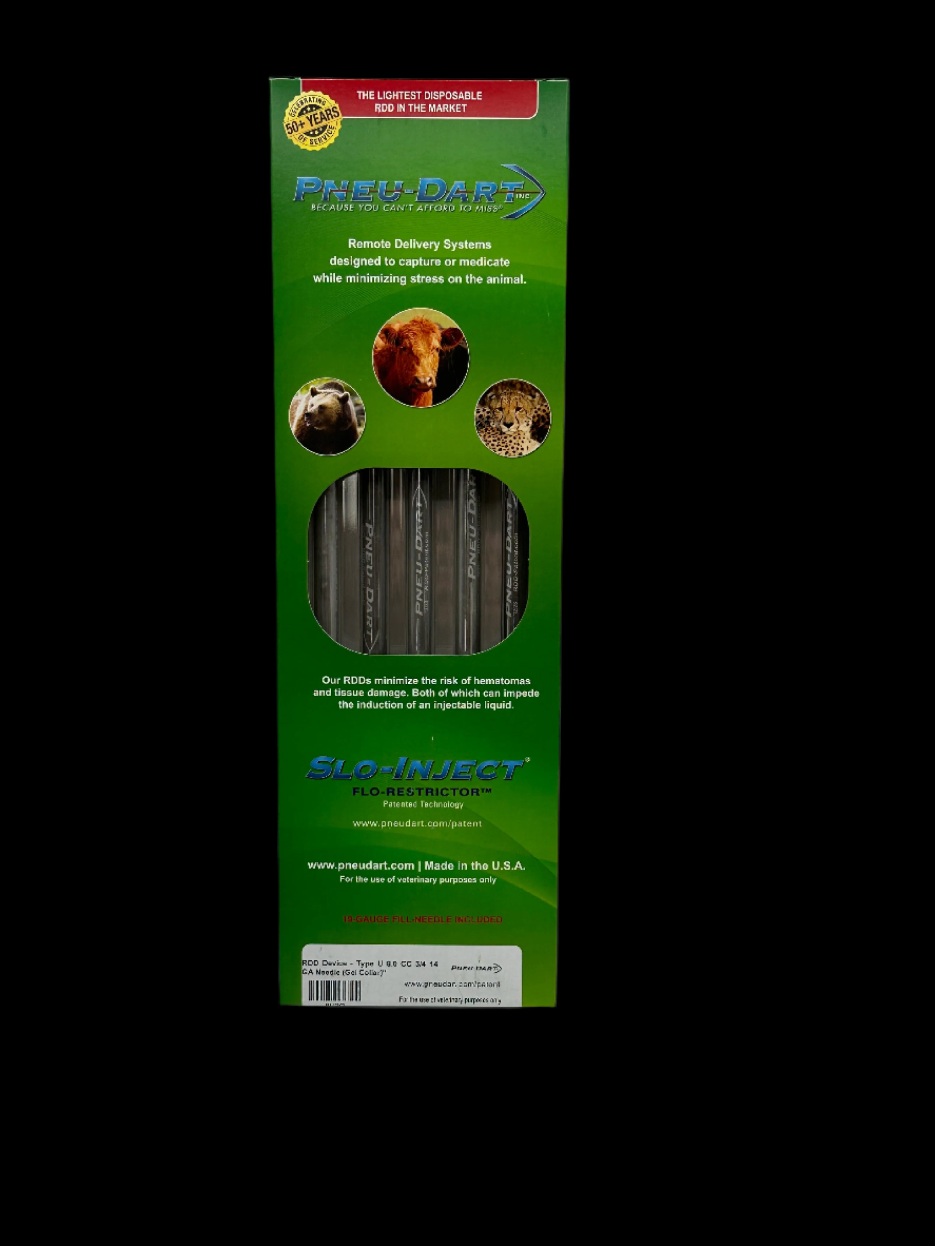 Pneu-Dart - 3/4" & 1/2" Needle Darts - Type P & U - 5 Pack