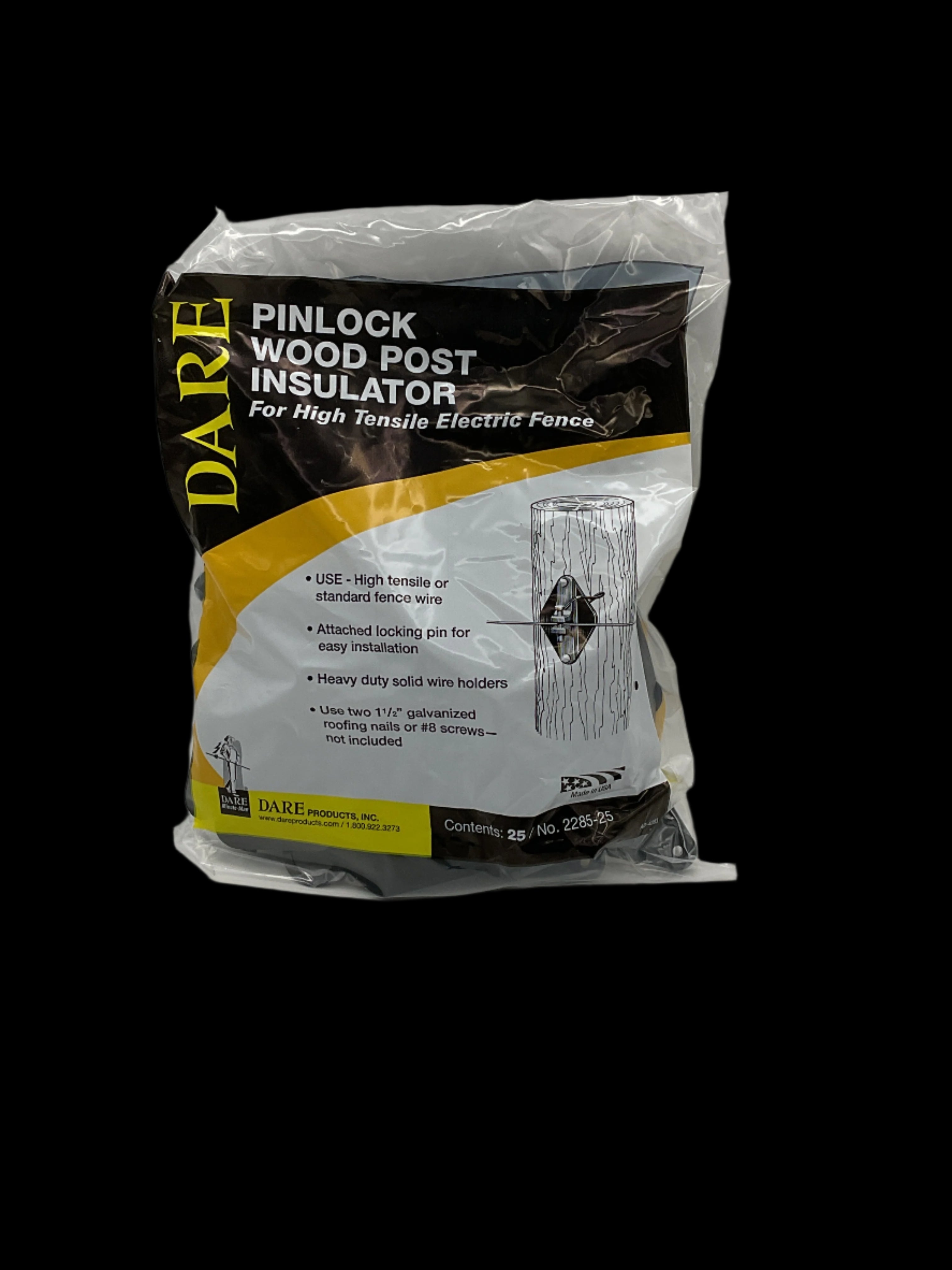 Dare Pinlock Wood Post Insulator - 2285-25