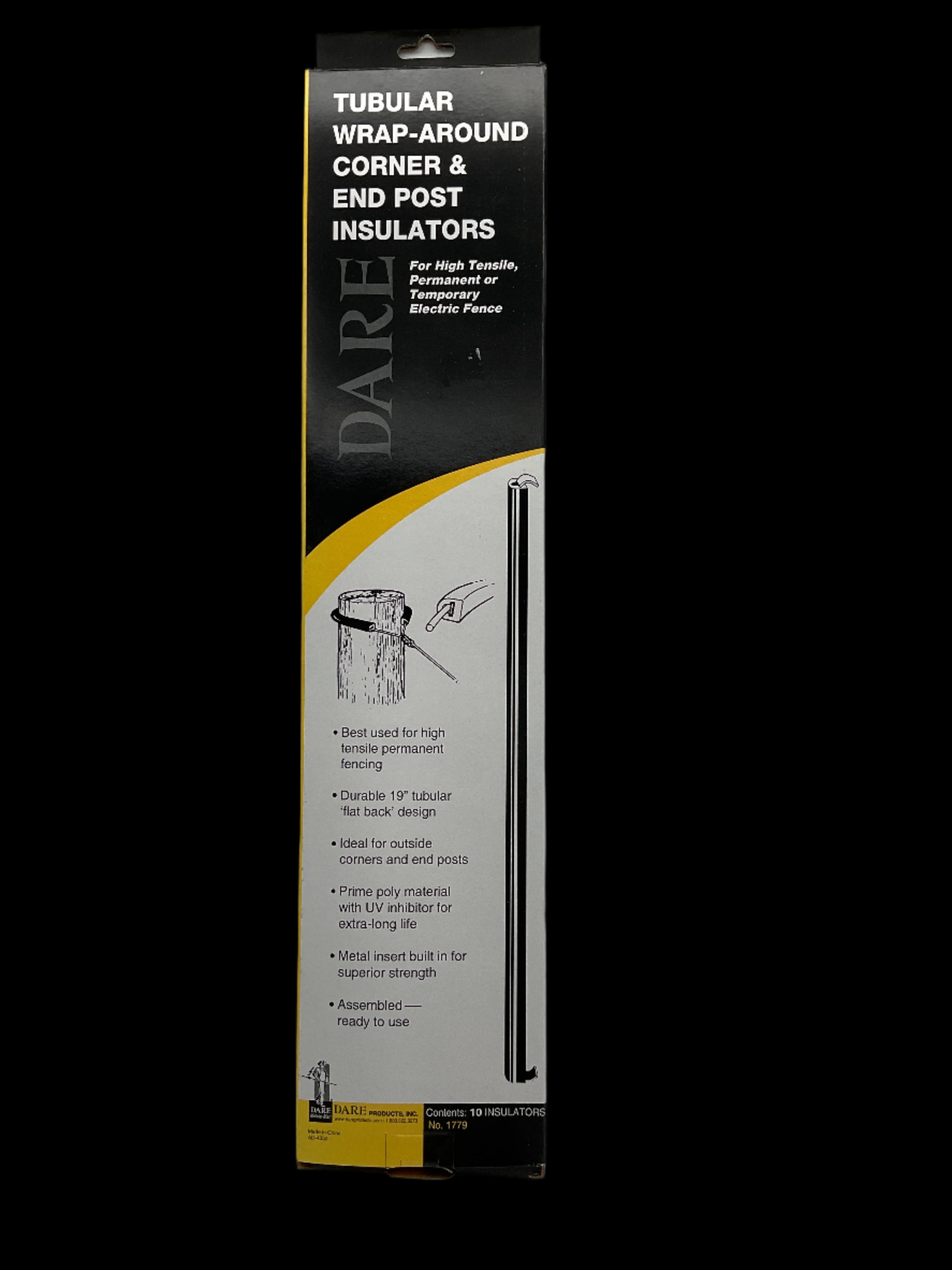 DARE Tubular Wrap Around Corner & End Post Insulator - 1779