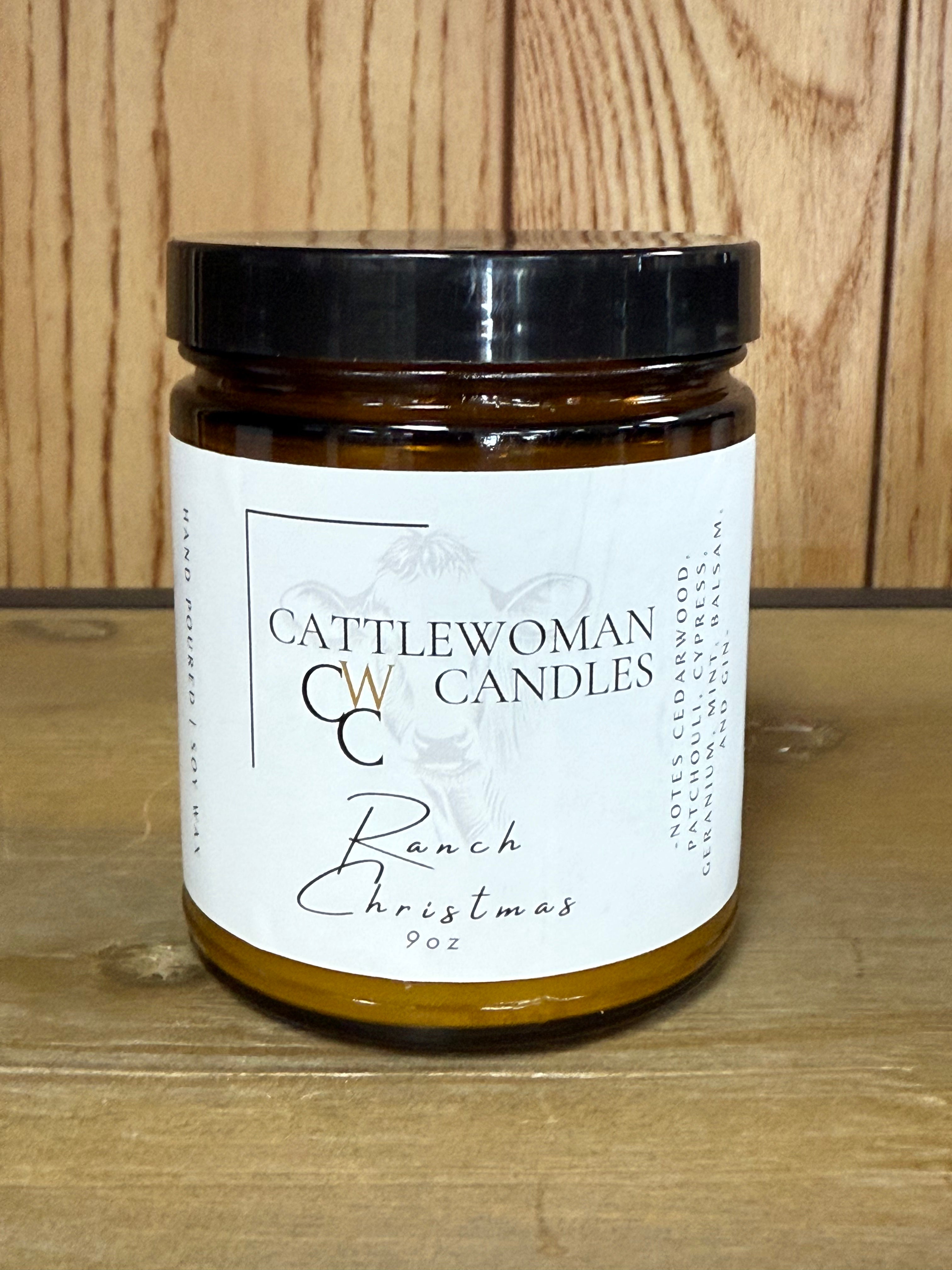 CattleWoman Candle - Ranch Christmas