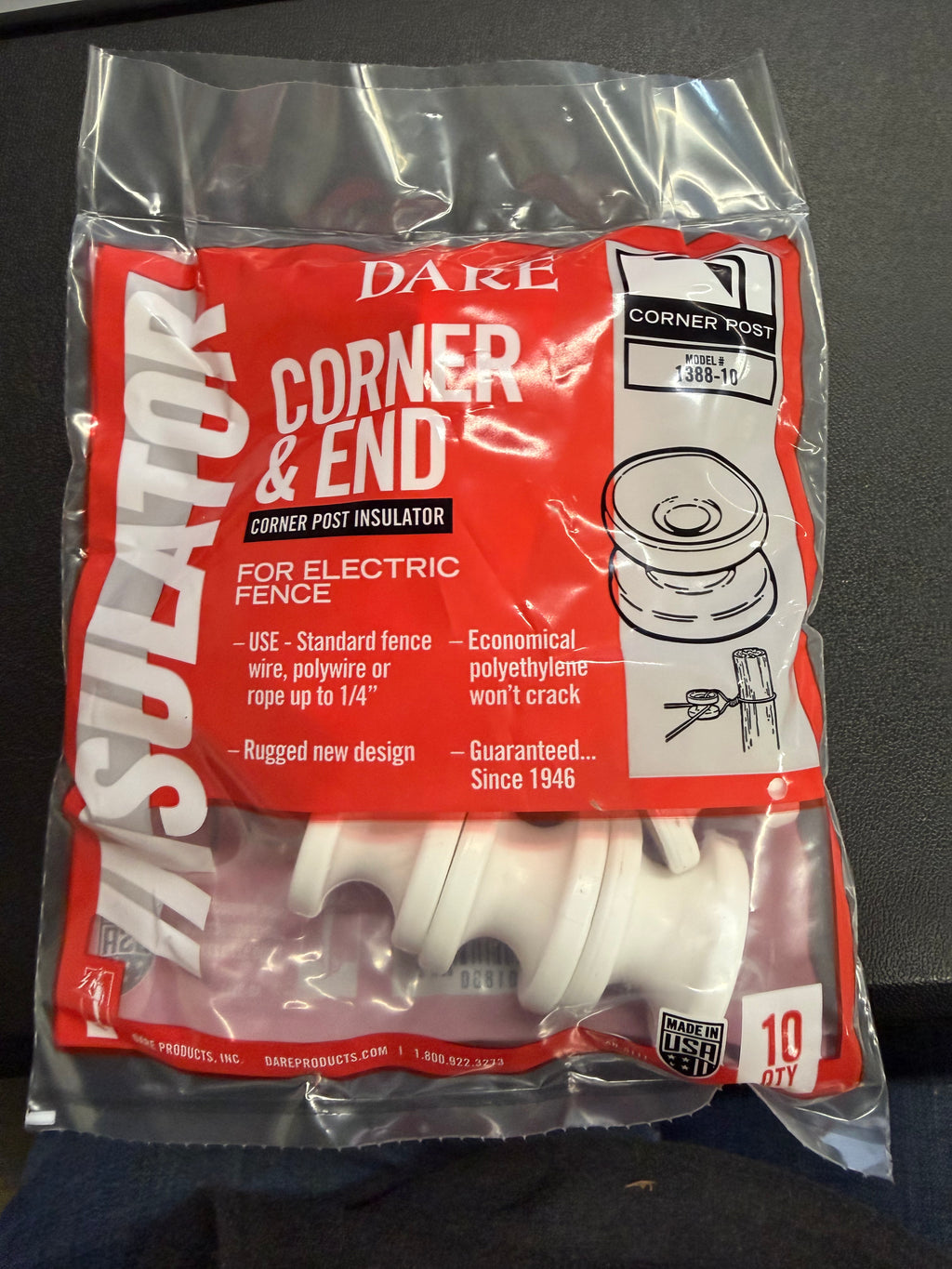 Dare Corner & End Post Insulator - 1388-10