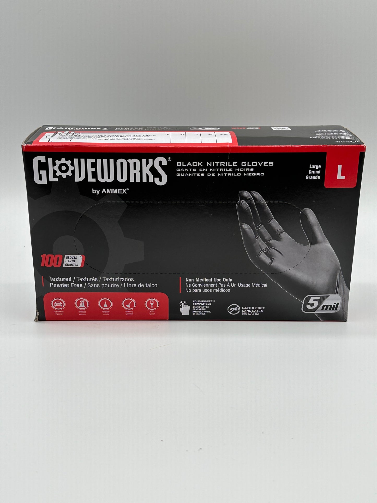 Glove Works Black Nitrile Gloves