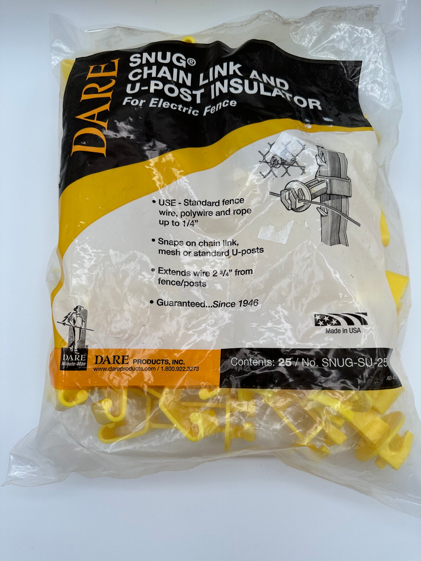 Dare Snug Chainlink, U-Post Insulator - SNUG-SU-25