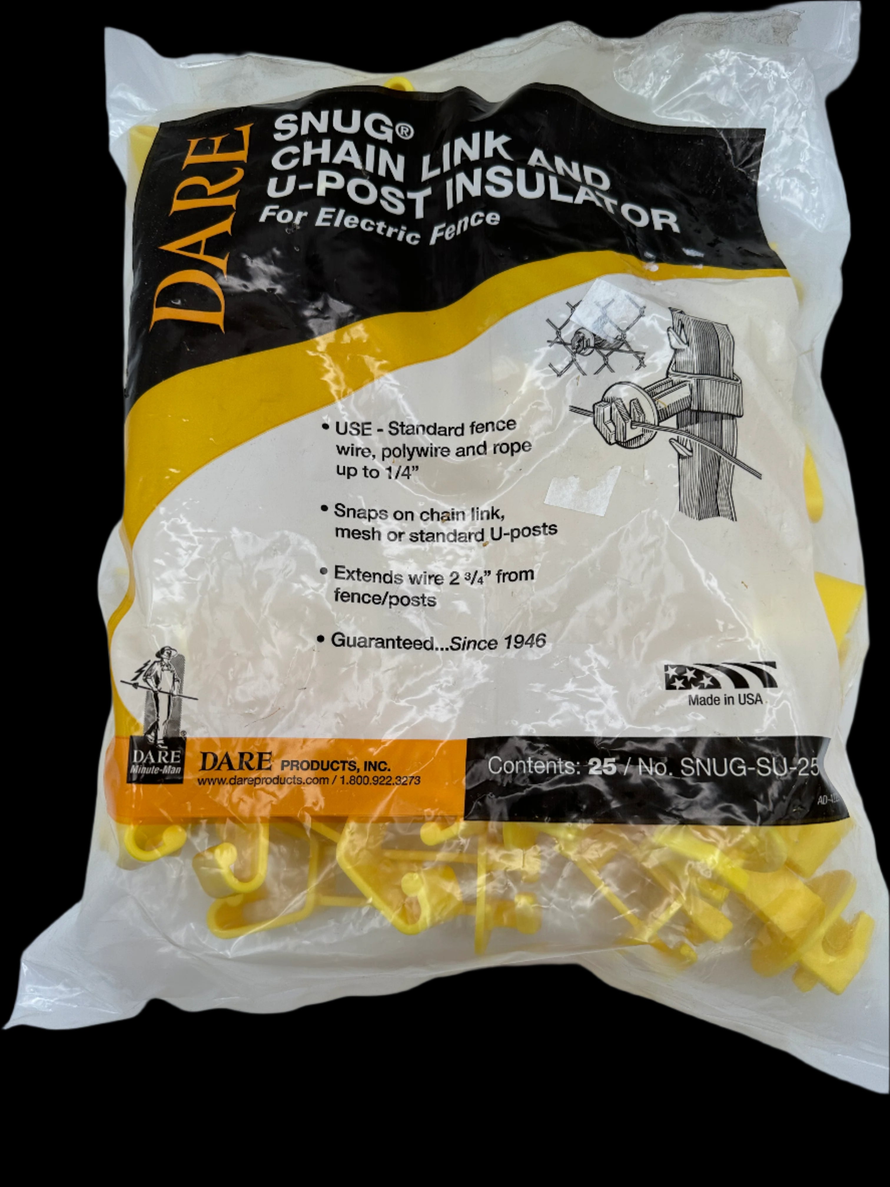 Dare Snug Chainlink, U-Post Insulator - SNUG-SU-25