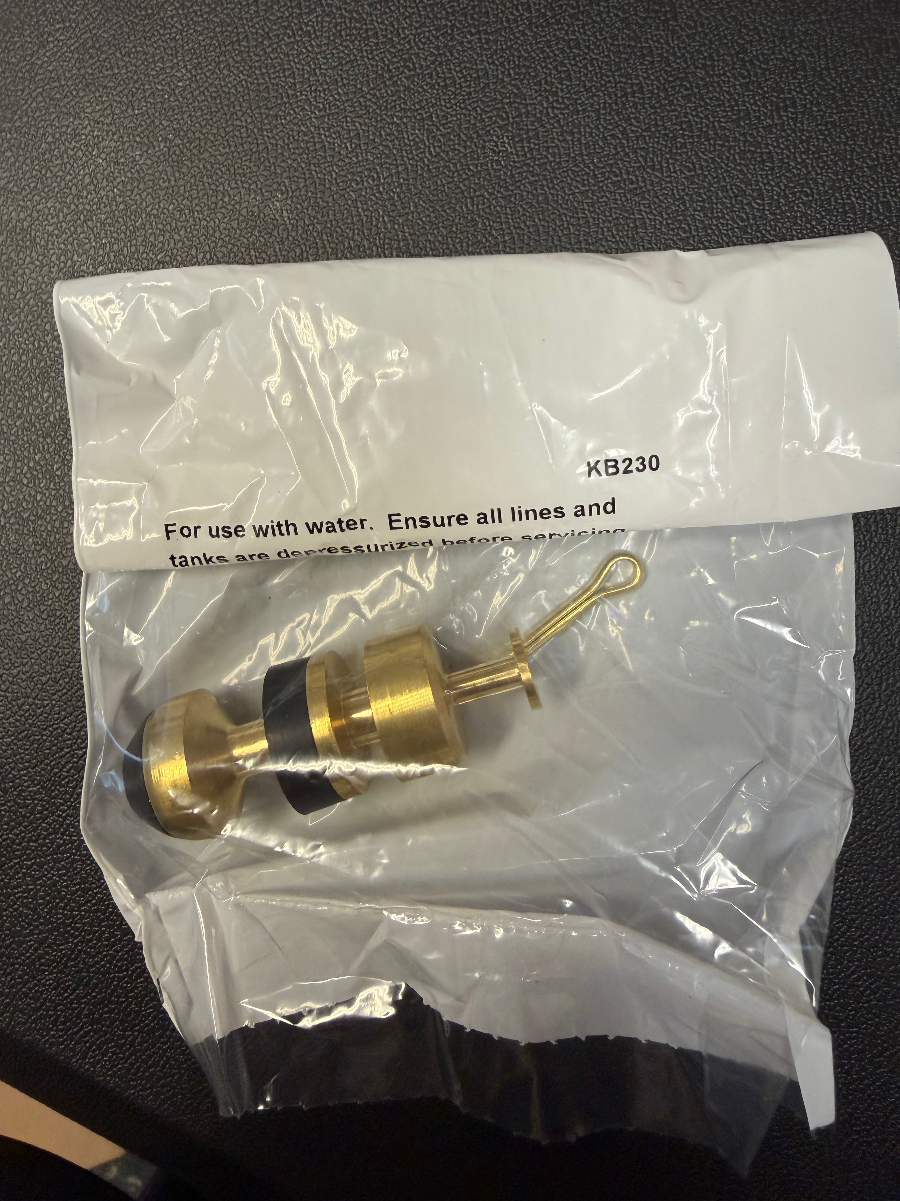 BOB Brass Plunger Kit  for 1" Valves - KB230