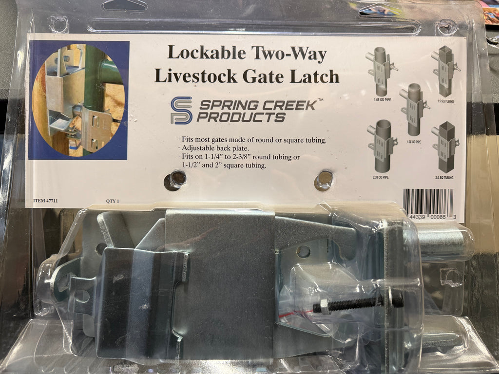 Lockable Two-Way Livestock Gate Latch