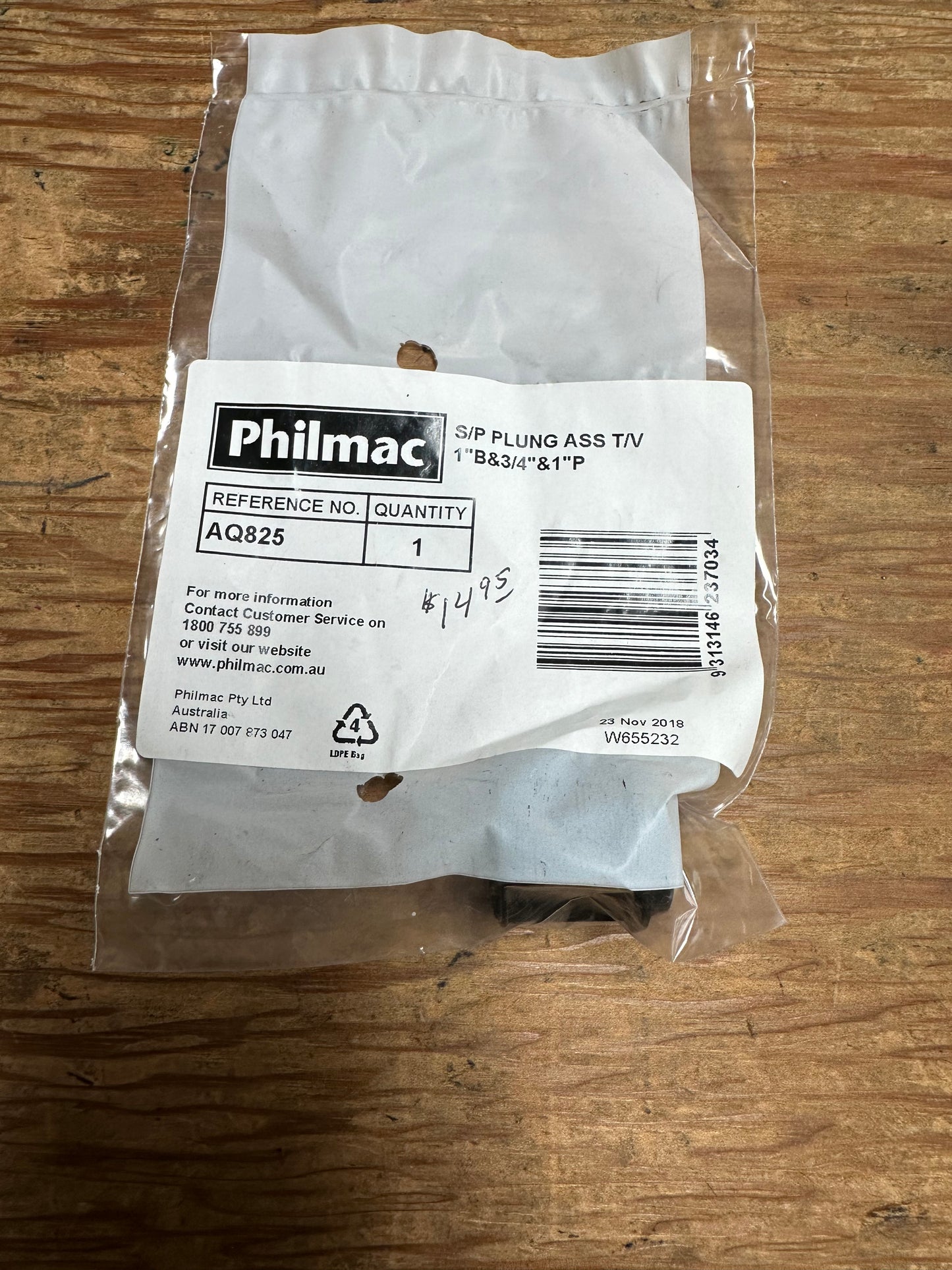 Philmac - AQ825 Plung Assembly