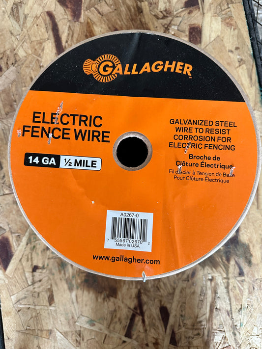 Gallagher - 14ga x 1/2 Mile Smooth Wire - Wood Spool - #A0267-0