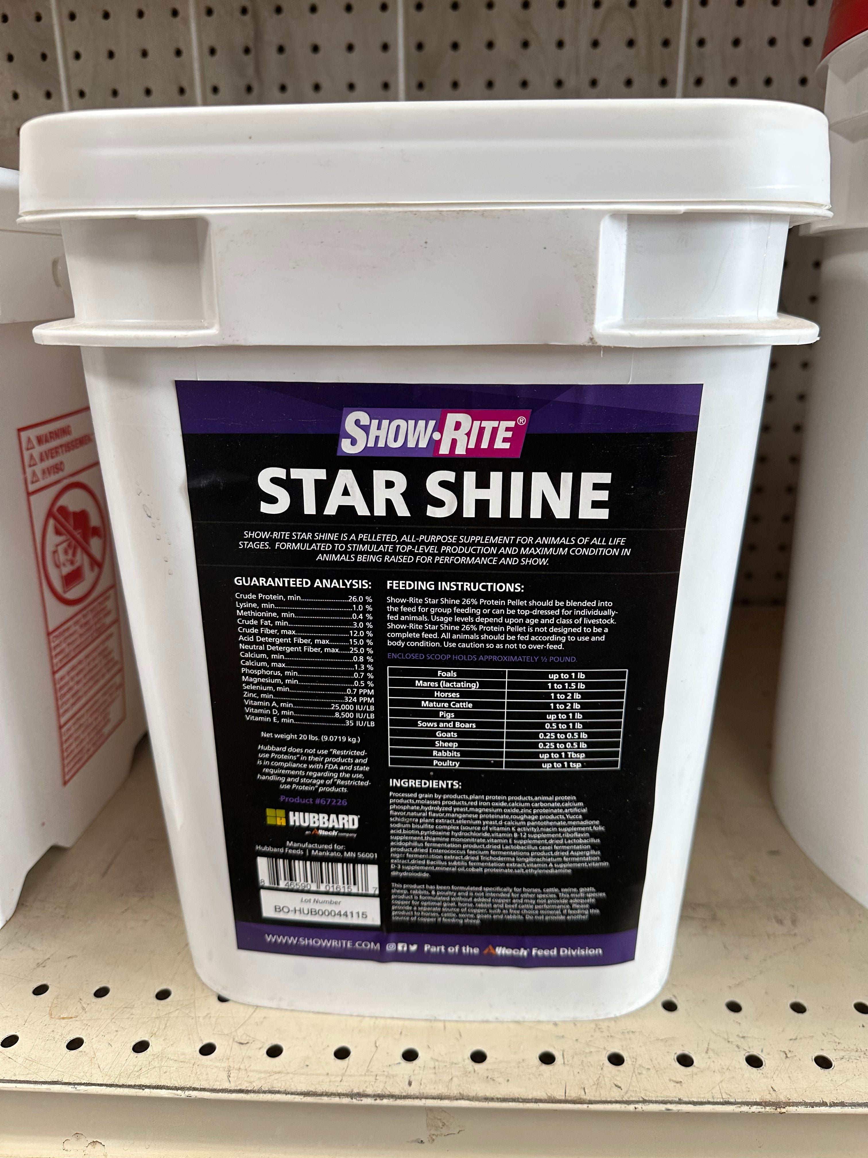 Show-Rite Star Shine - 20lb pail