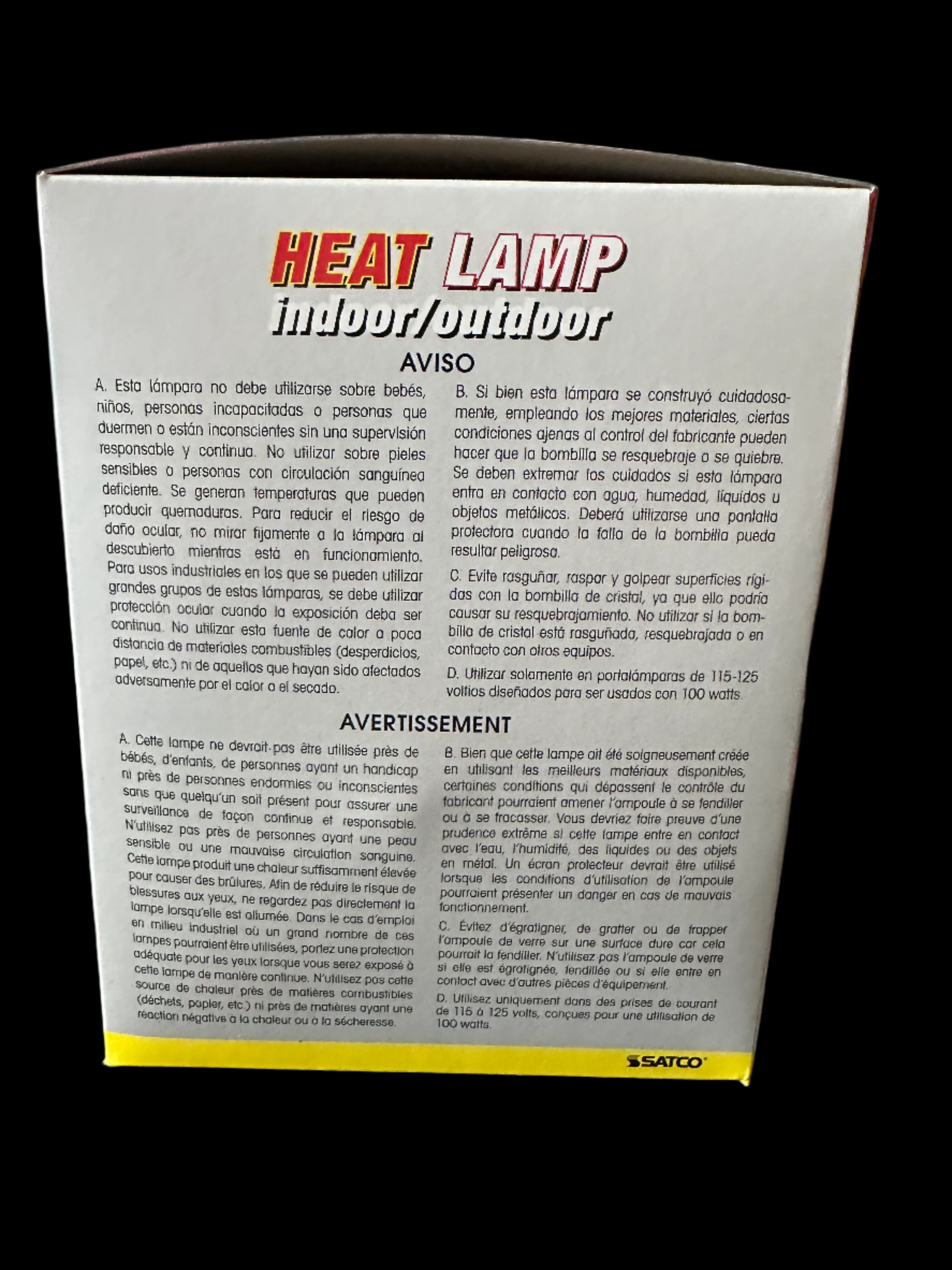Clear Heat Lamp Incandescent Medium Base 120 Volt
