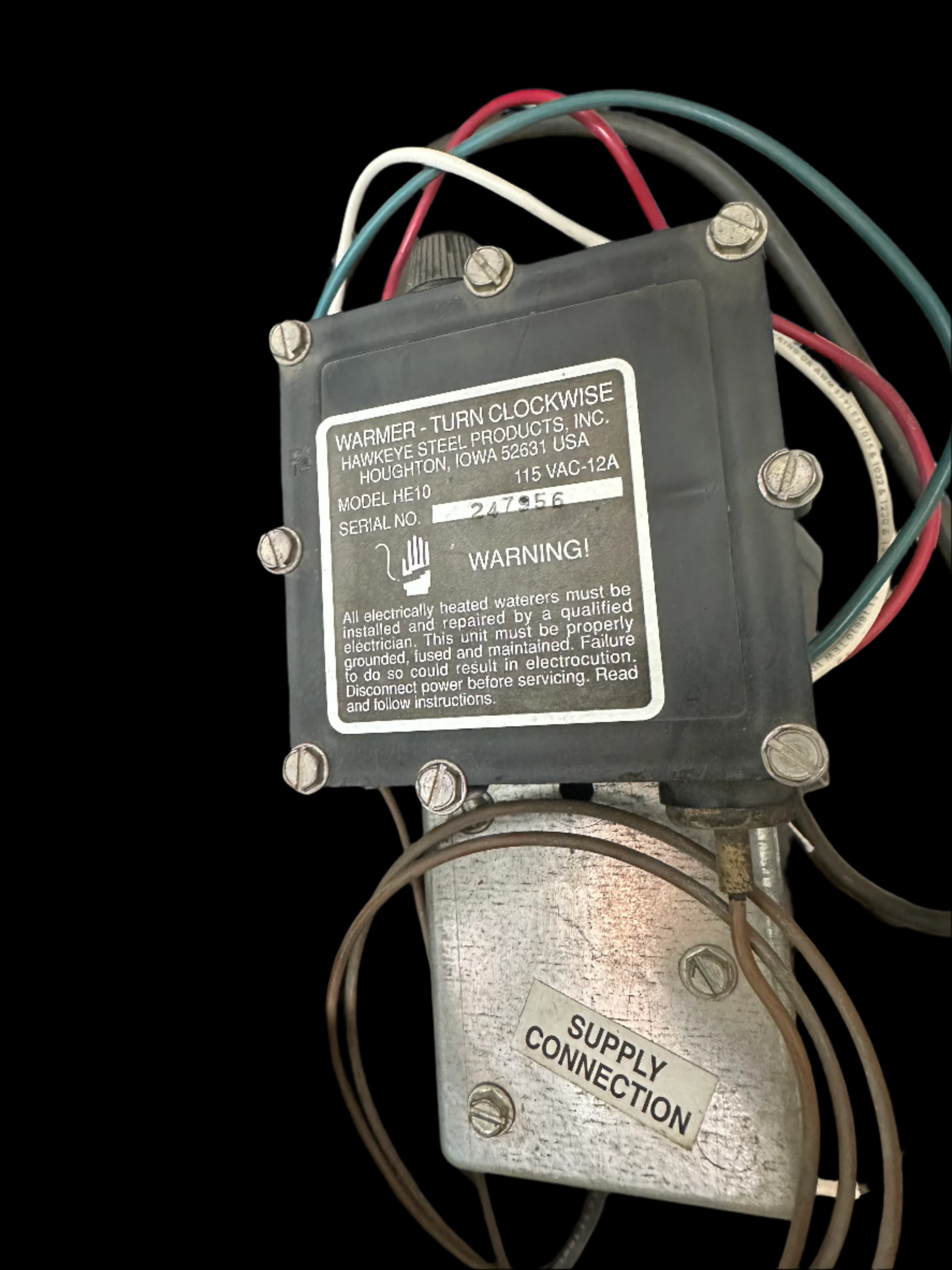 Hawkeye Steel Heating Element with Thermostat
