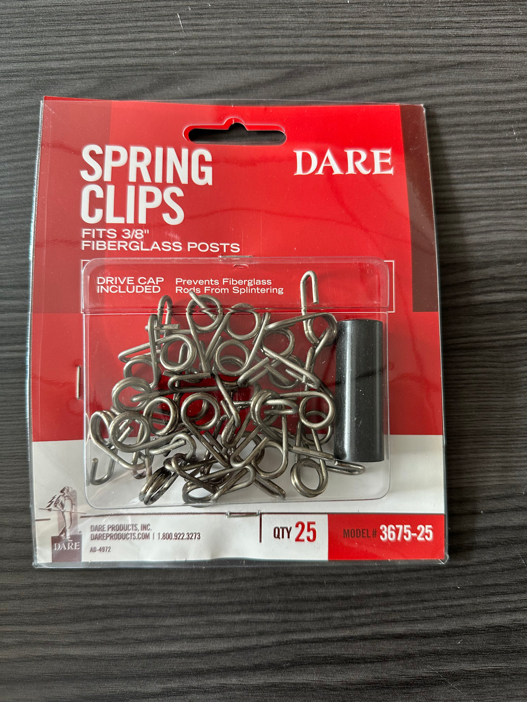 Dare Wire Clips For Fiberglass Posts - 3675-25