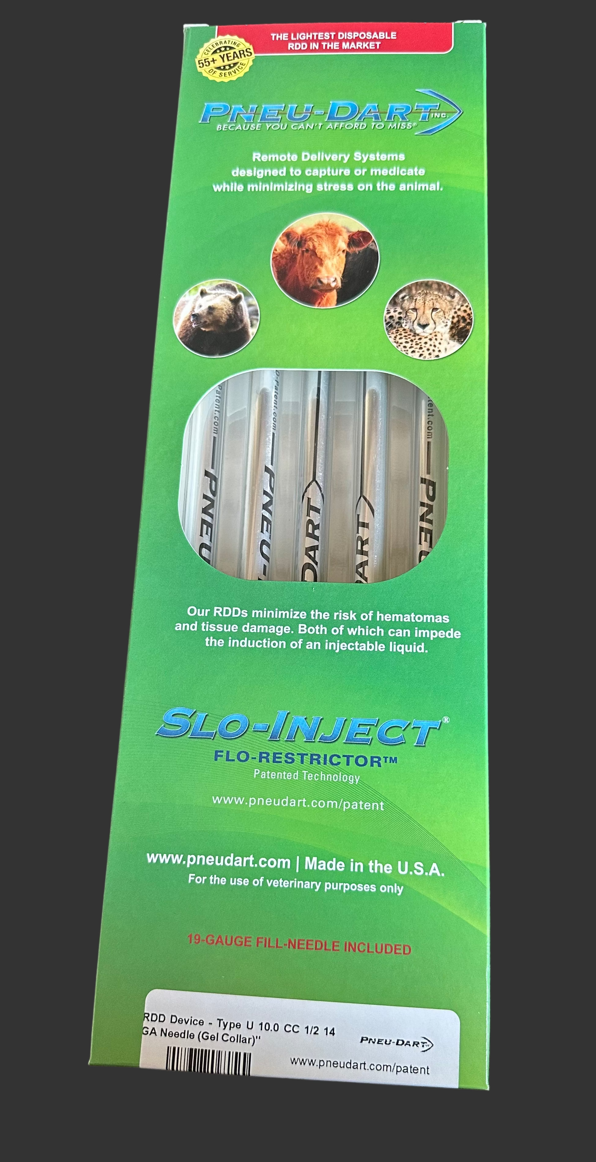 Pneu-Dart - 3/4" & 1/2" Needle Darts - Type P & U - 5 Pack