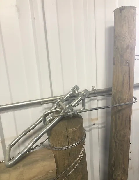 Adjustable Over Center Gate Latch for pipe