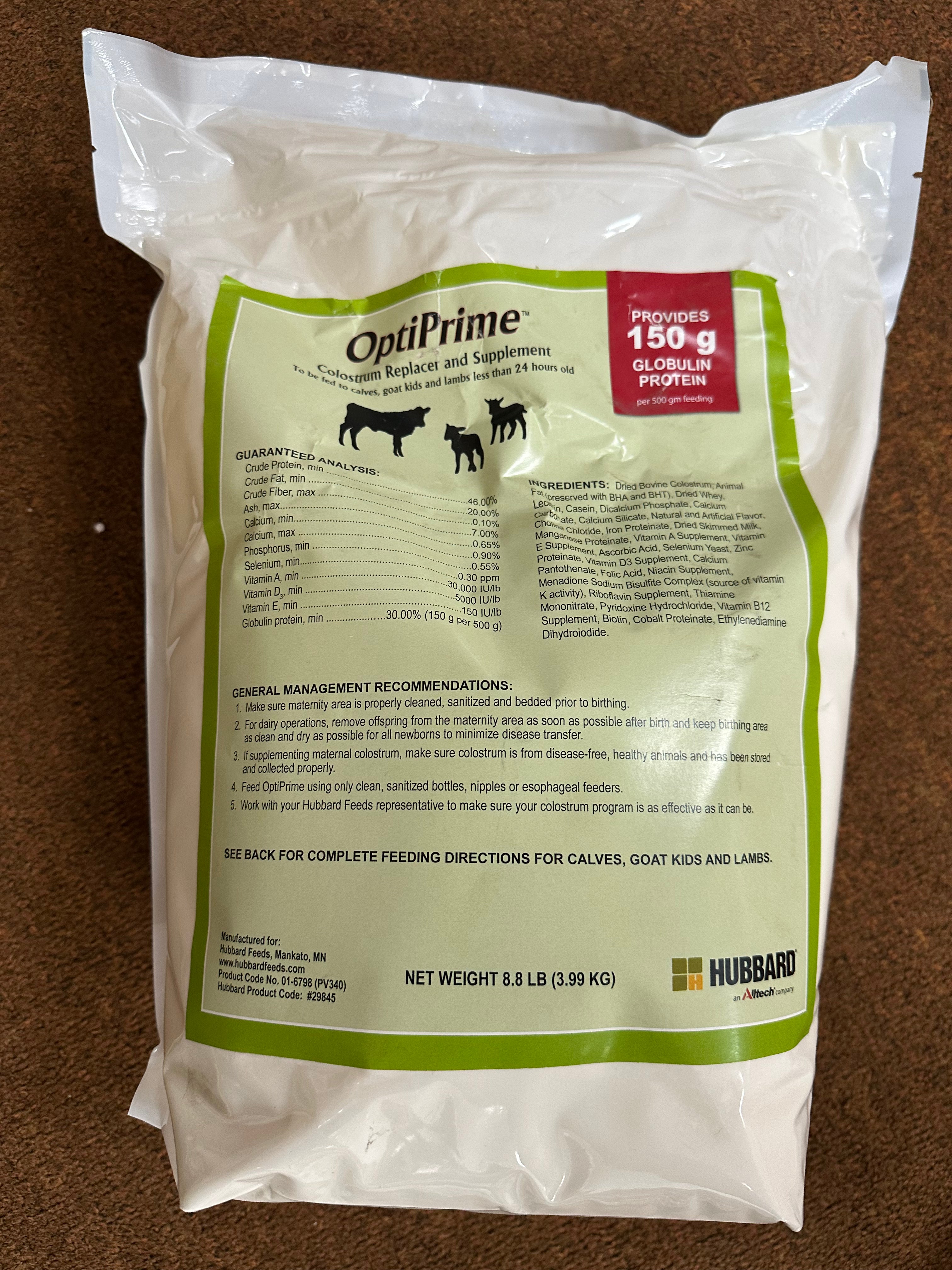 OptiPrime Colostrum Replacer