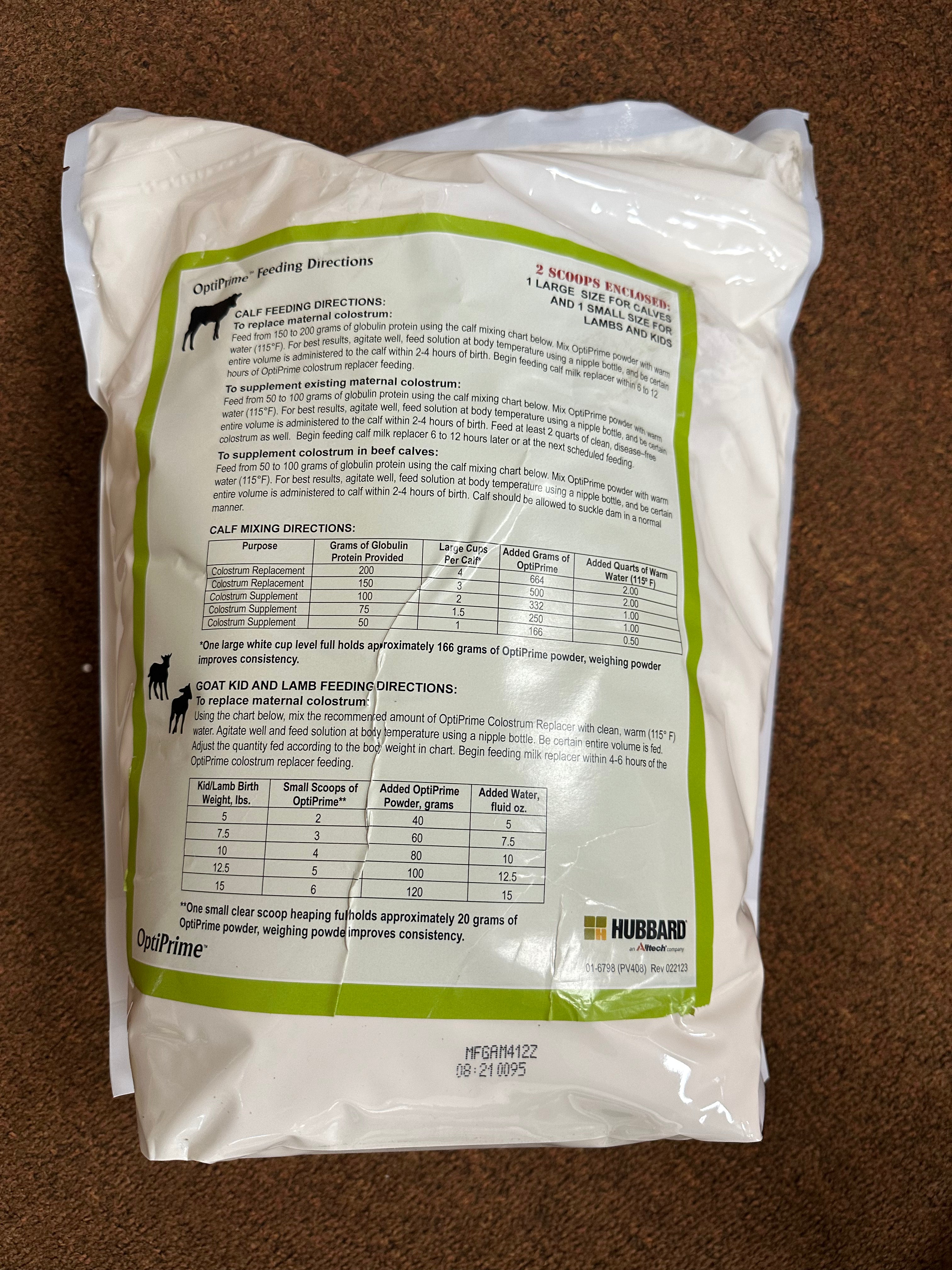 OptiPrime Colostrum Replacer