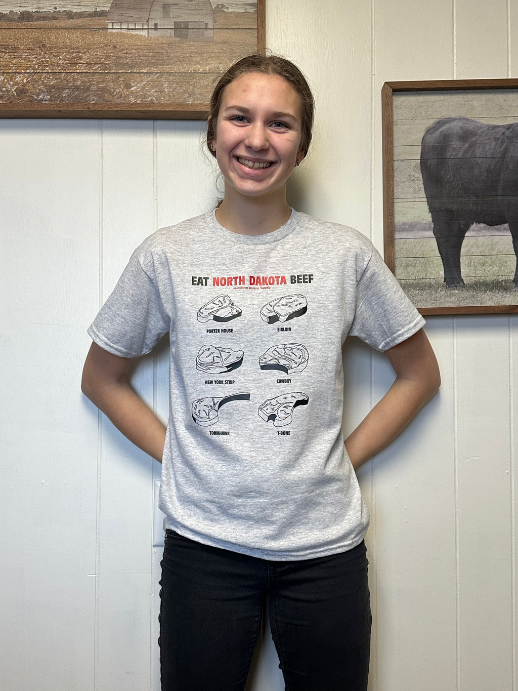 MRS Eat ND Beef Adult T-Shirt