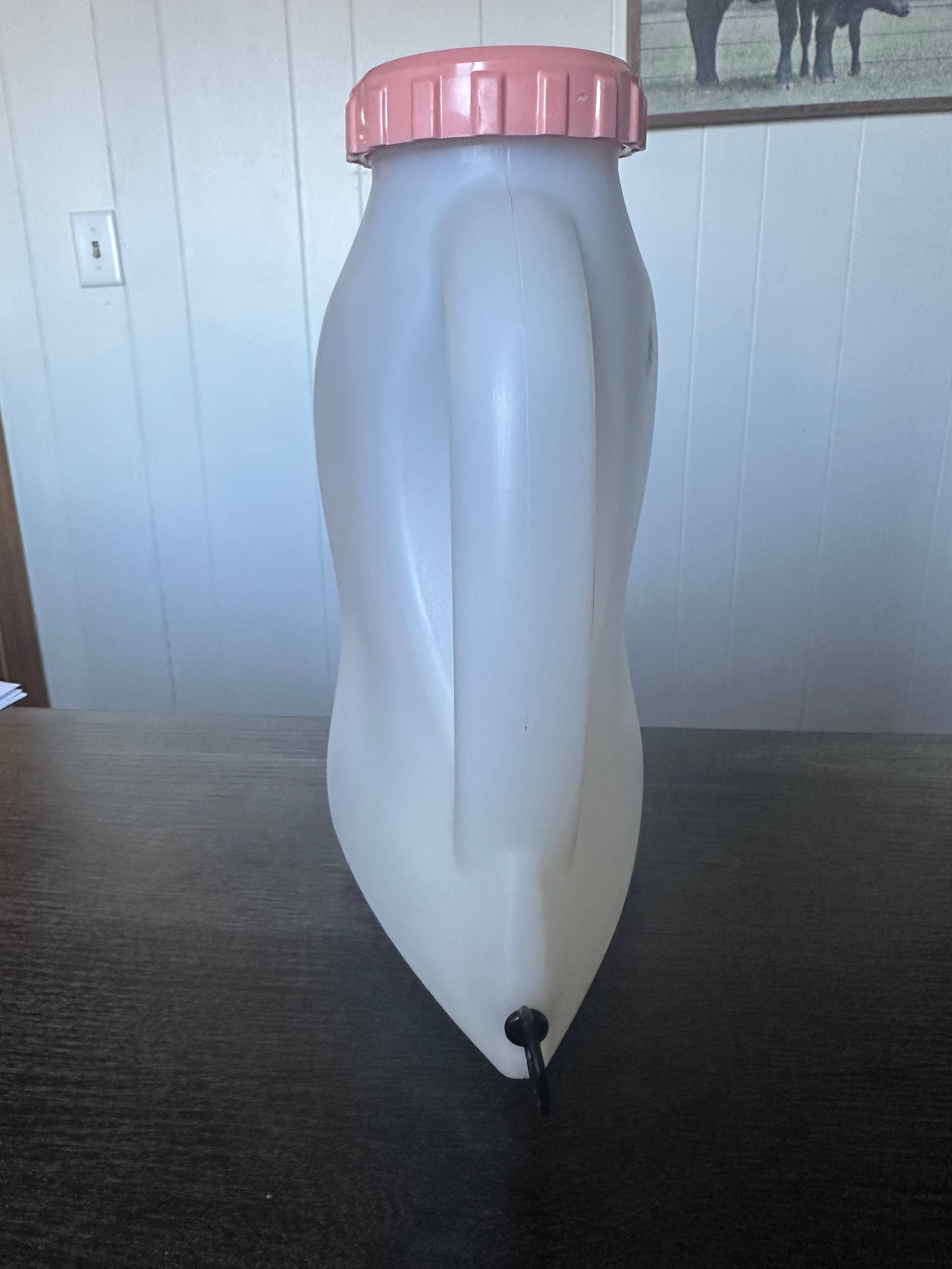 Pink Feeder Bottle with Handle - 2QT