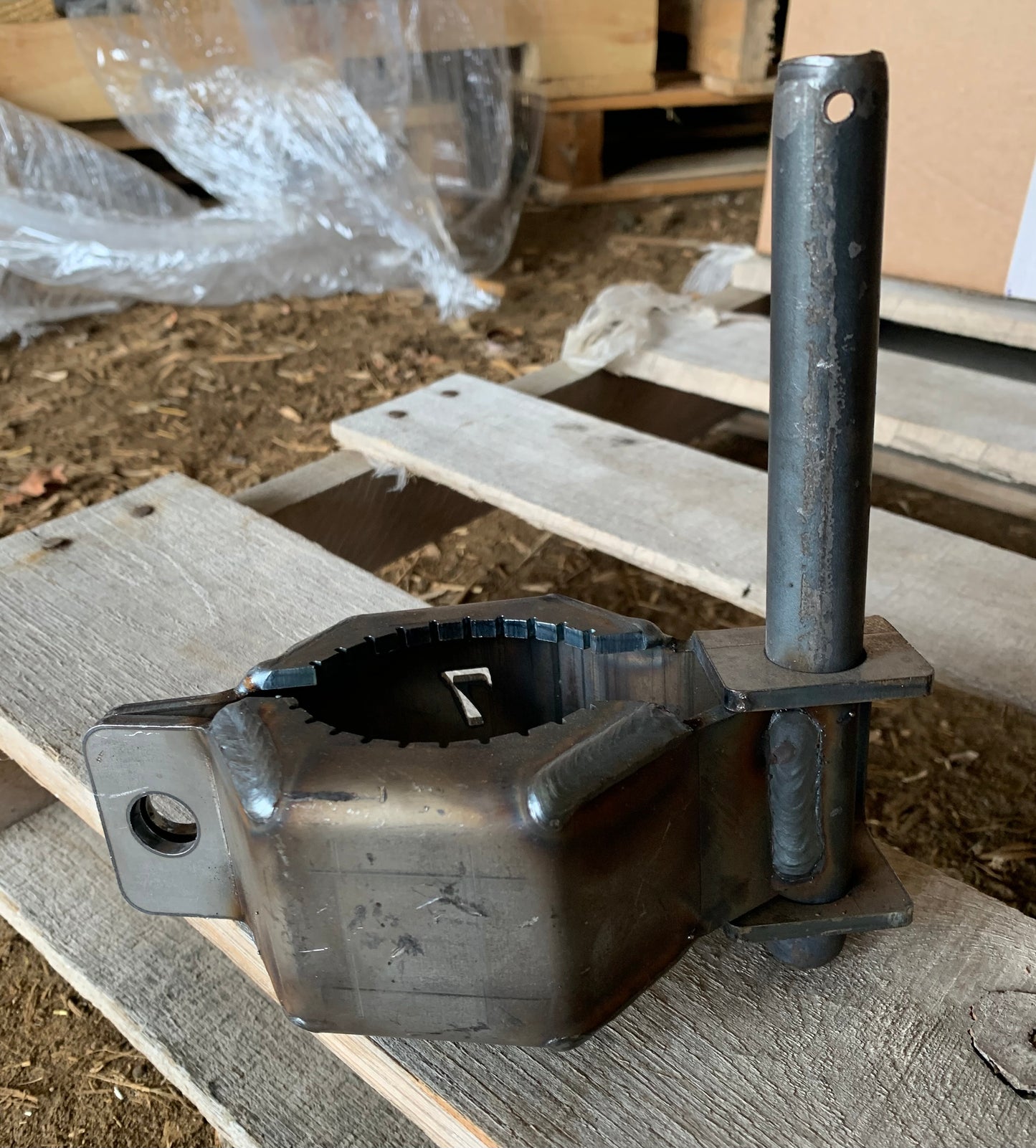 HD Pipe Post Hinge 2-7/8" W/1/2" x 2.5" Bolt & Nut