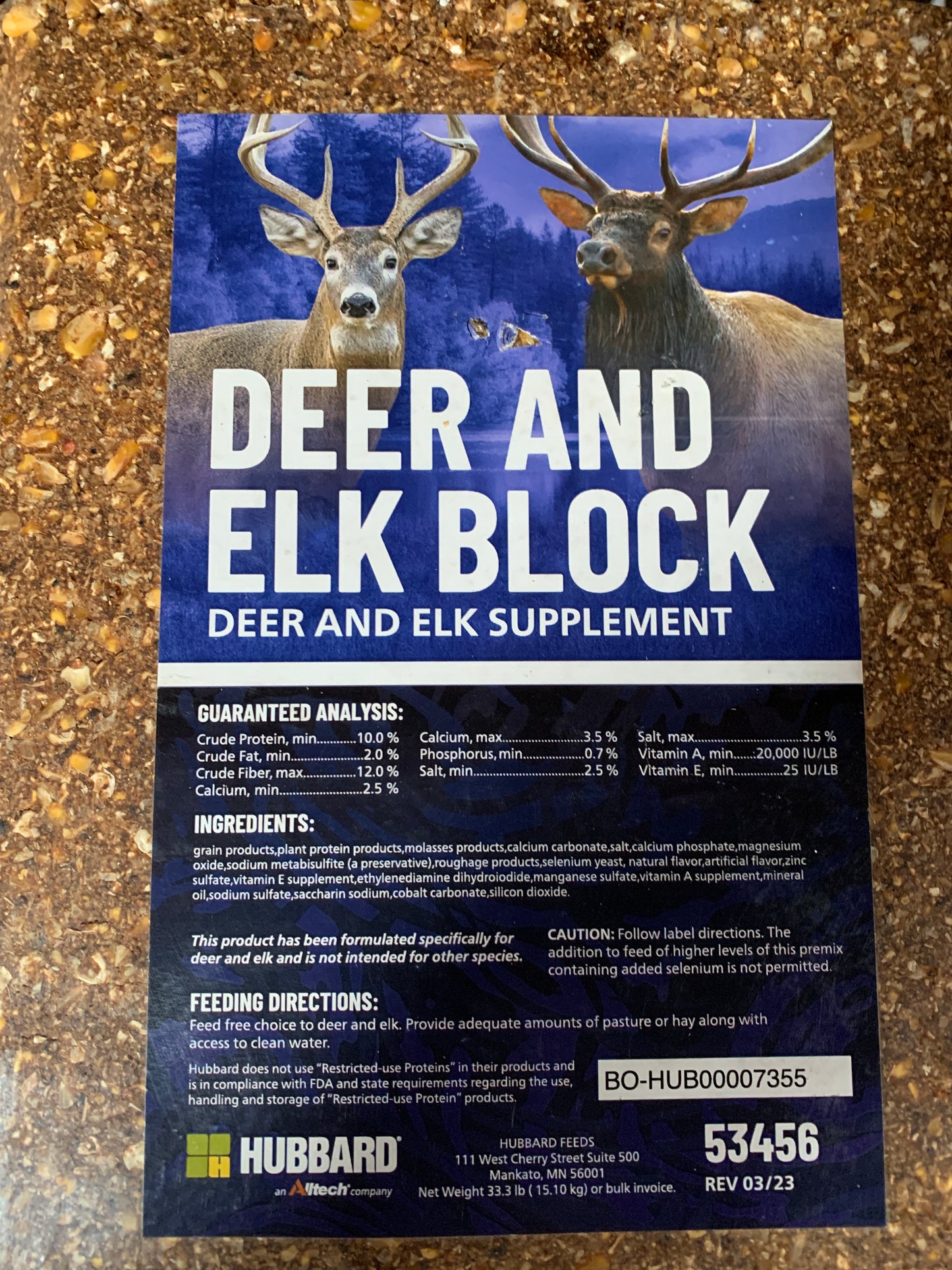 Hubbard Deer and Elk Block