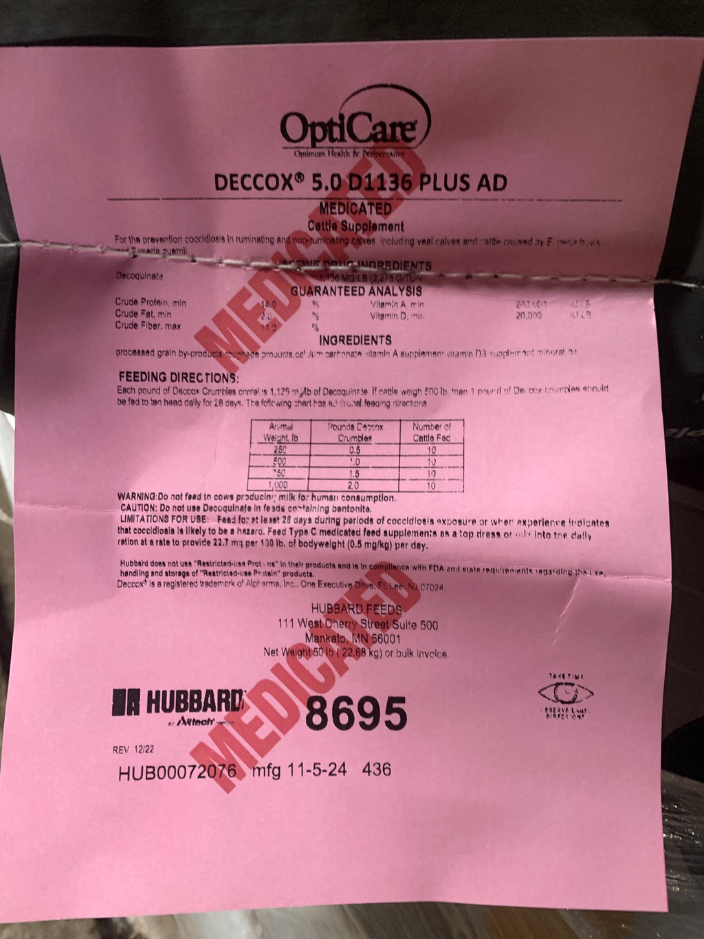 Deccox Crumbles 5.0 D1136 Plus AD