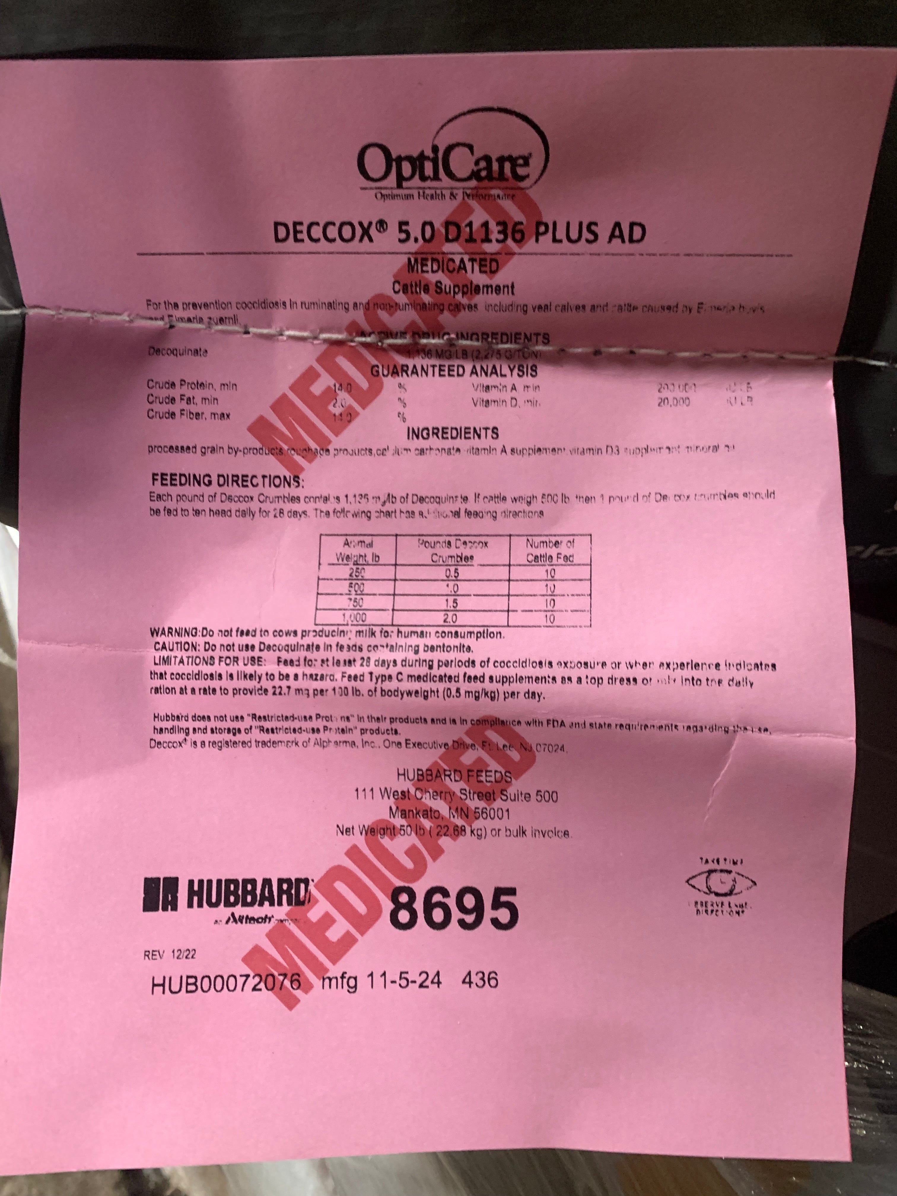 Deccox Crumbles 5.0 D1136 Plus AD