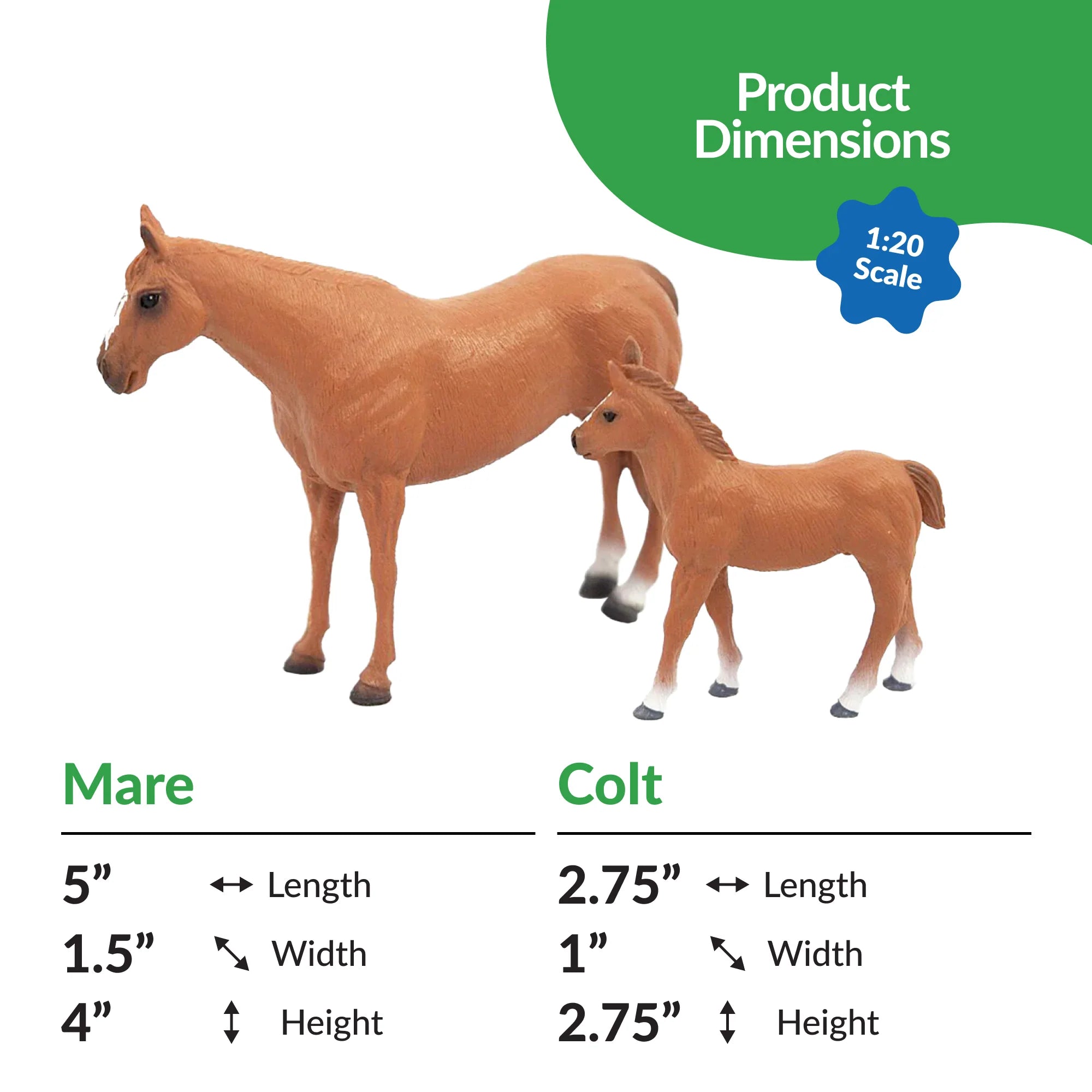 Big Country Toys Quarter Horse Mare & Colt - 426