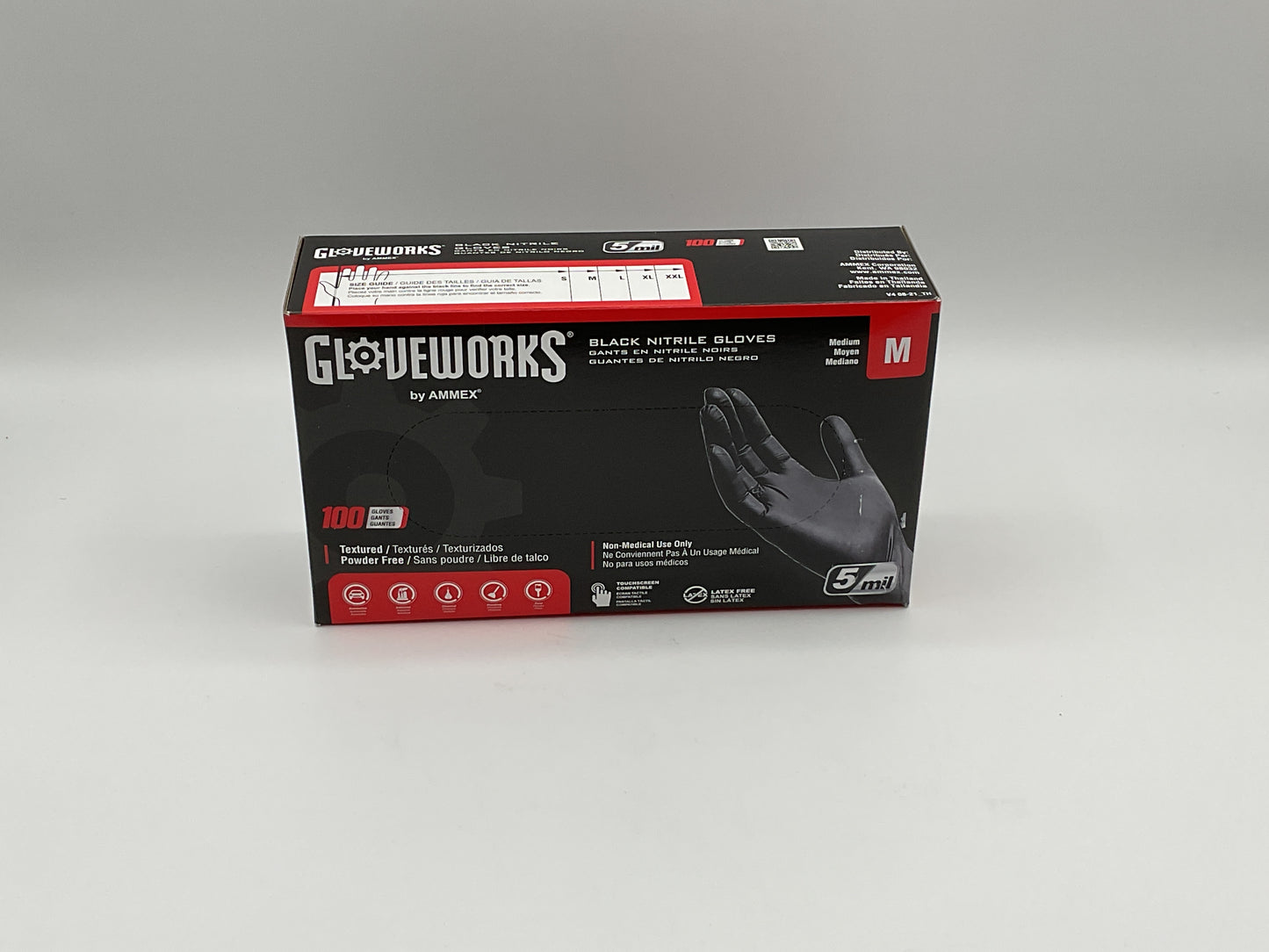 Glove Works Black Nitrile Gloves