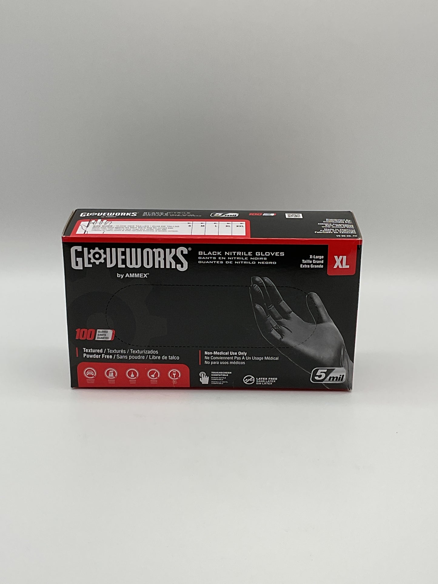 Glove Works Black Nitrile Gloves